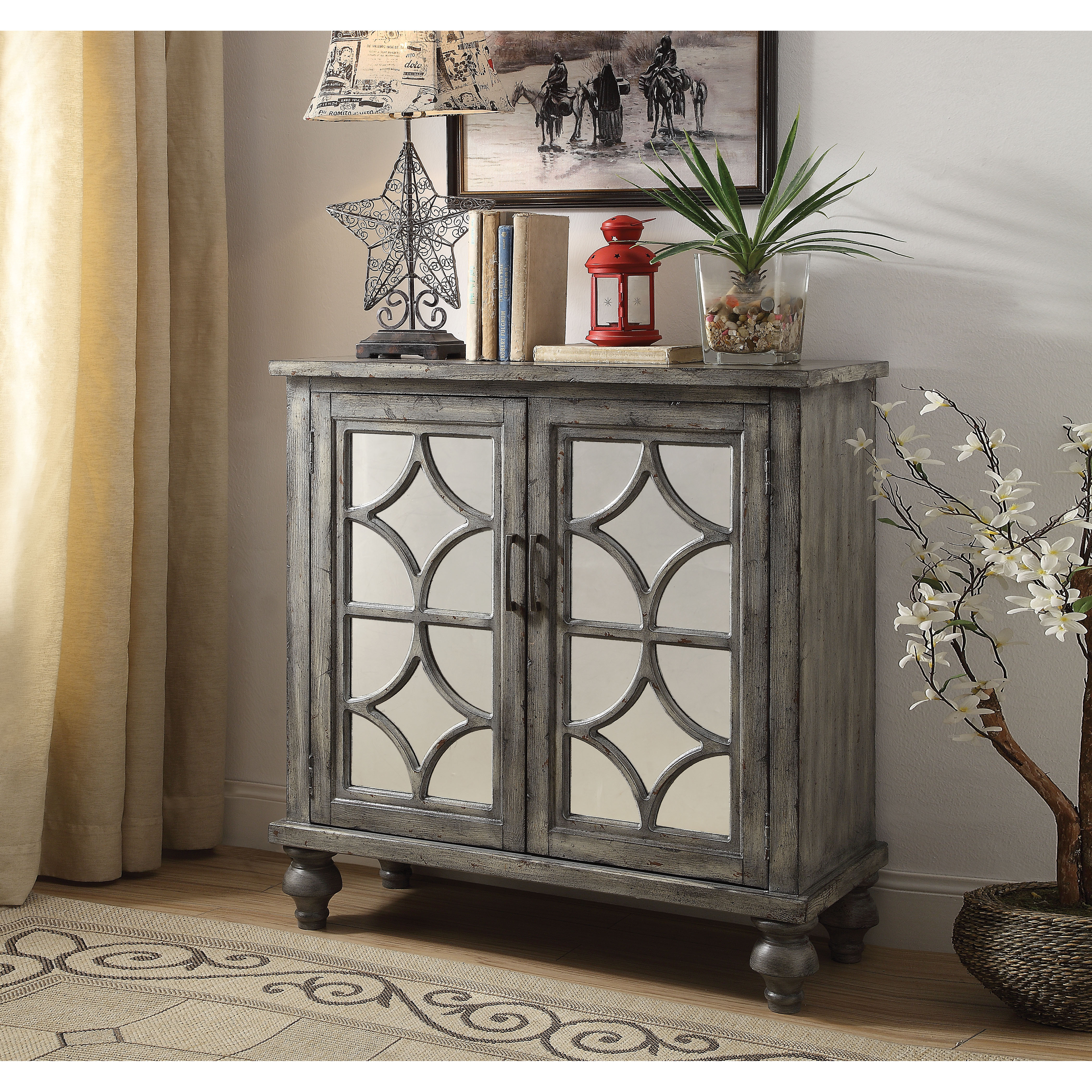 Velika - Console Table Weathered Gray