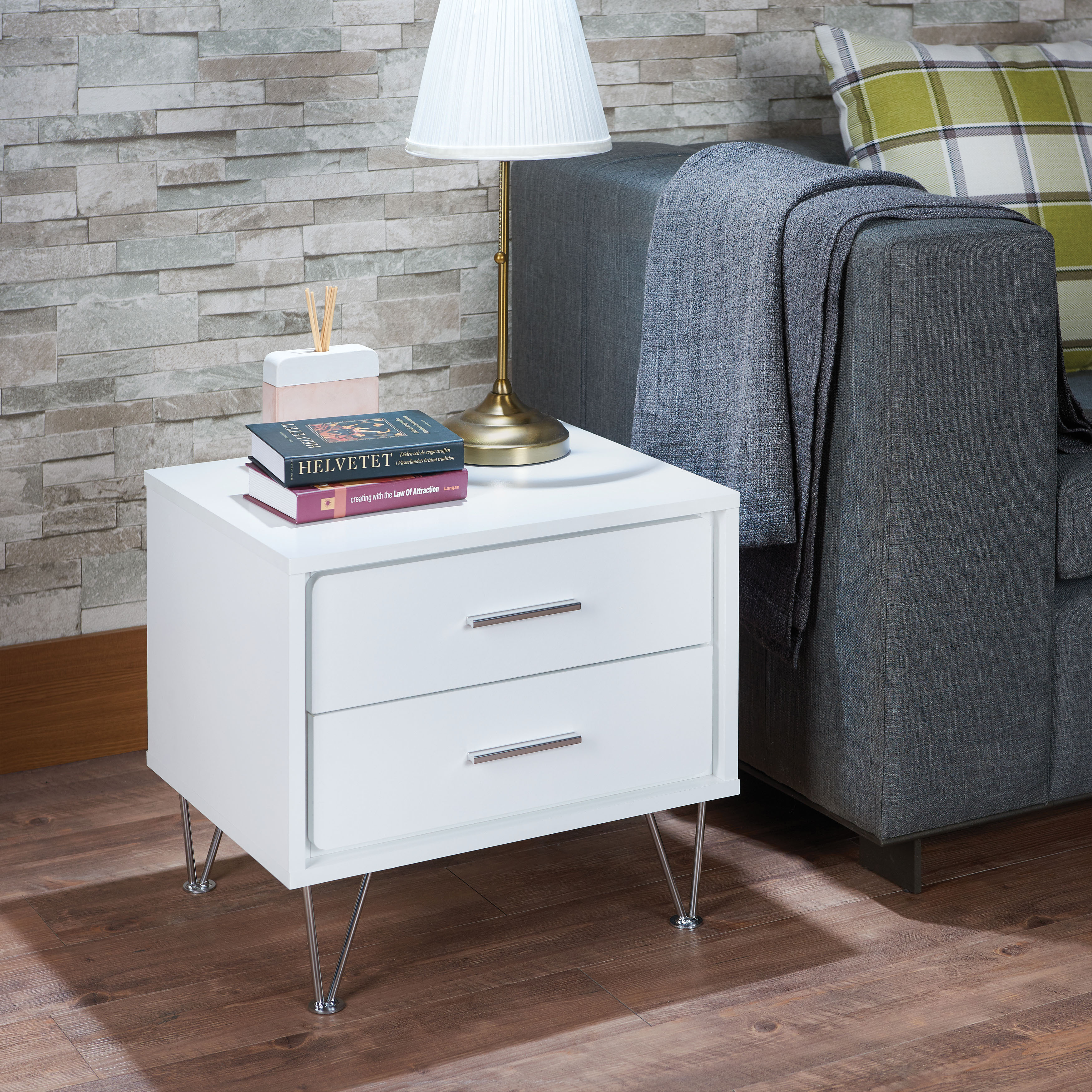 Deoss - Nightstand  White