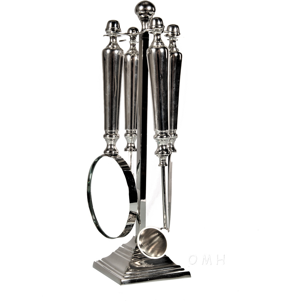 Set of 4 Magnifier Letter Opener Bottle Opener & Candle Snuffer