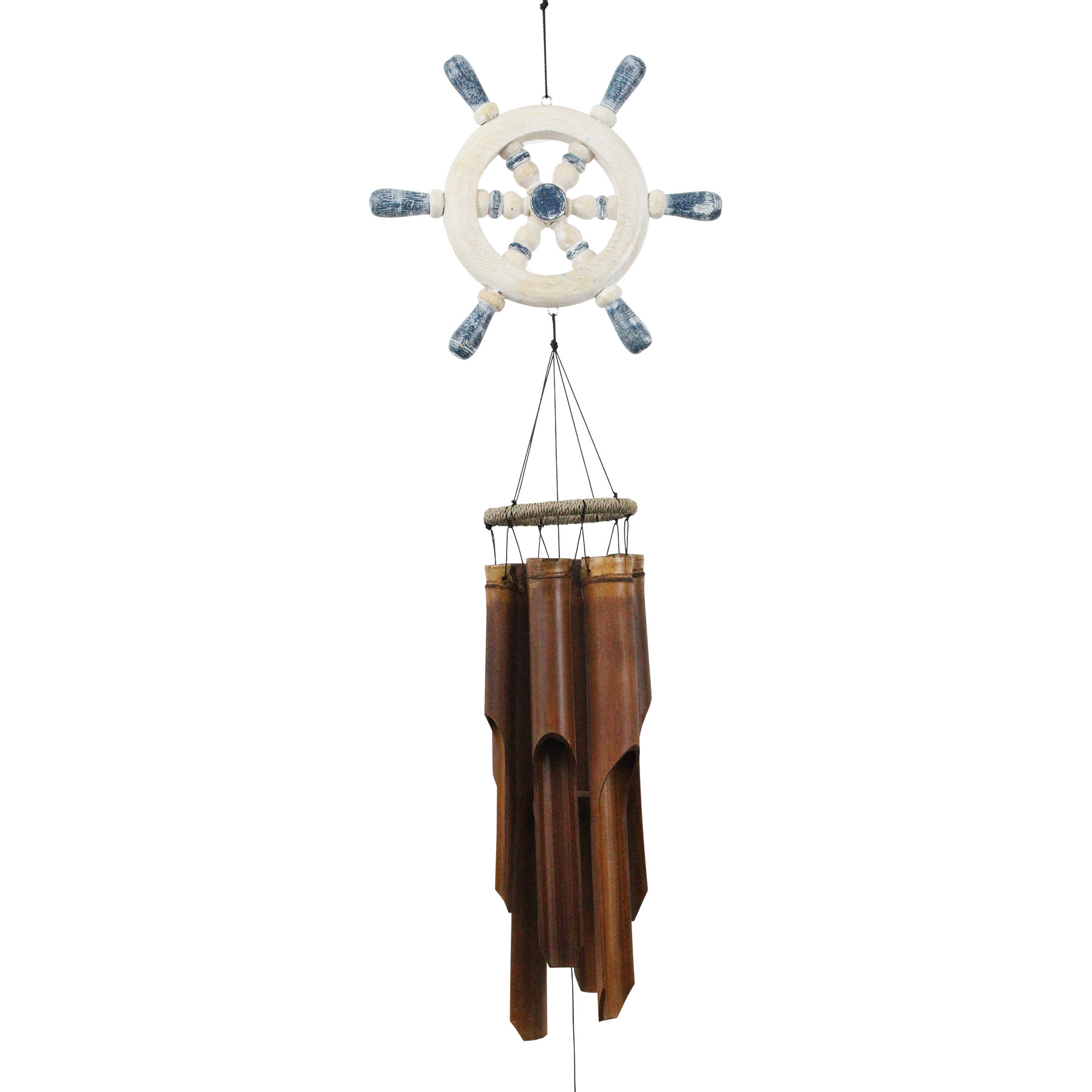 Ships Wheel Bamboo Wind Chime