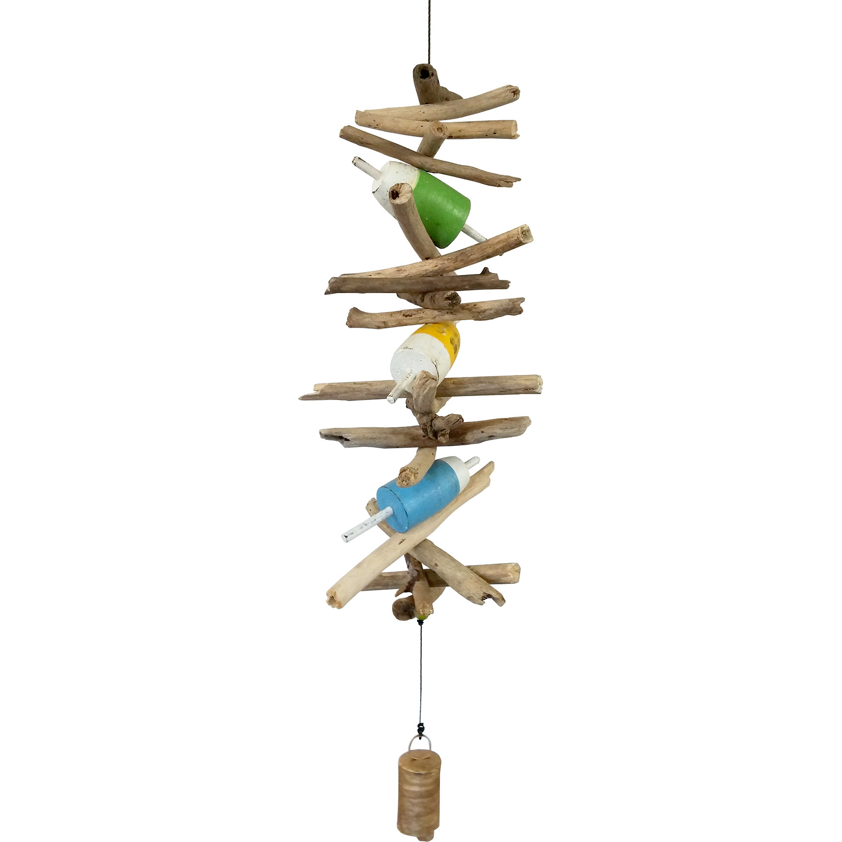 Wooden Triple Fish Float Cohasset Bell