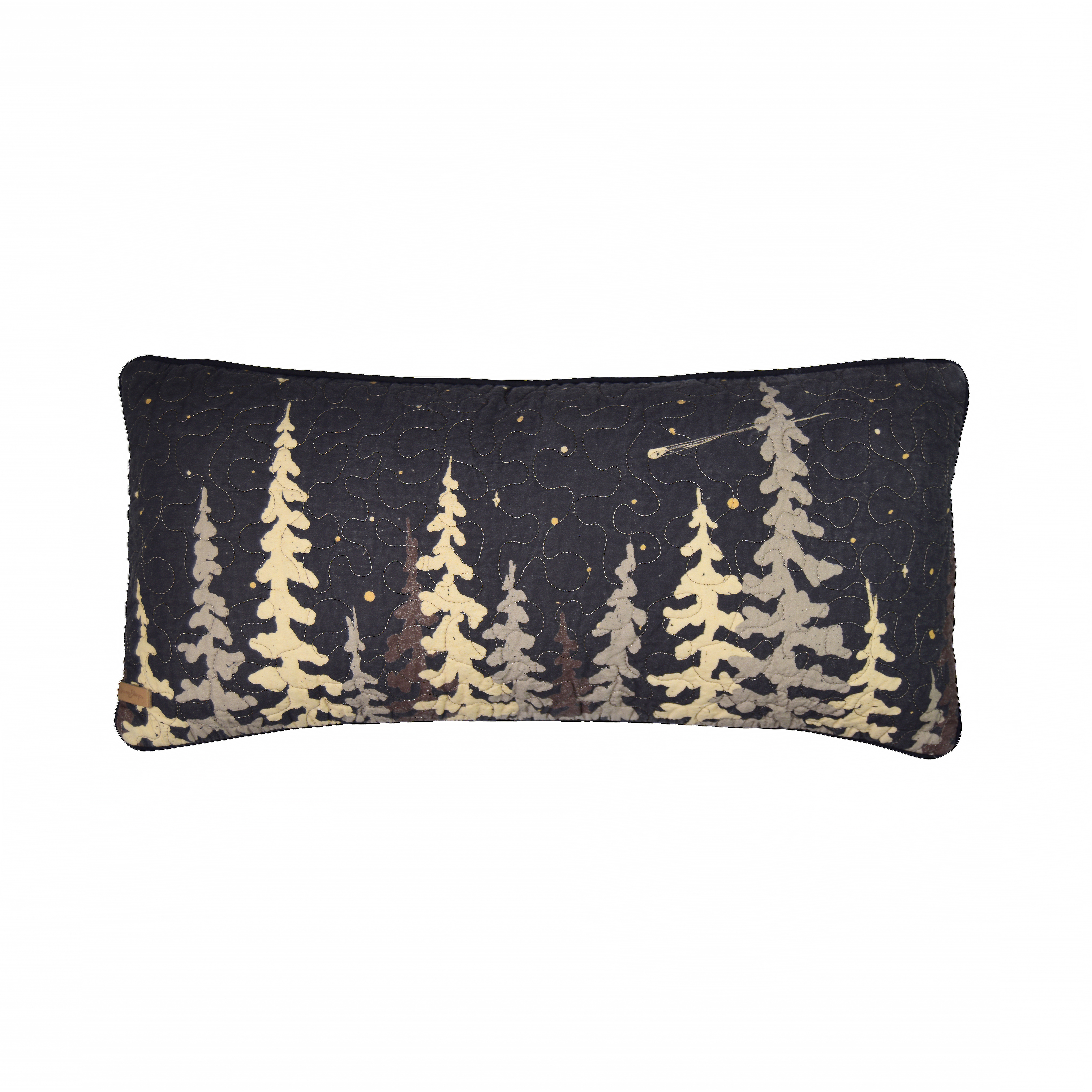 Moonlit Cabin Rectangle Decorative Pillow