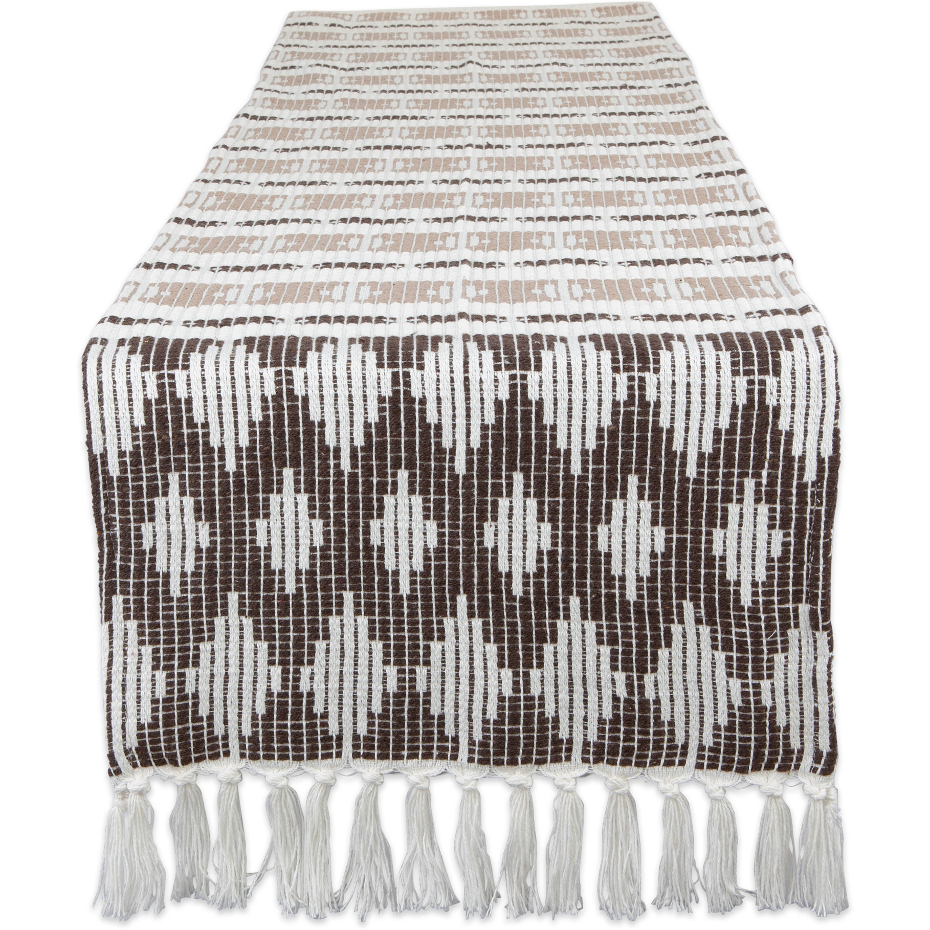 DII Colby Southwest Dark Brown/Stone Table Runner