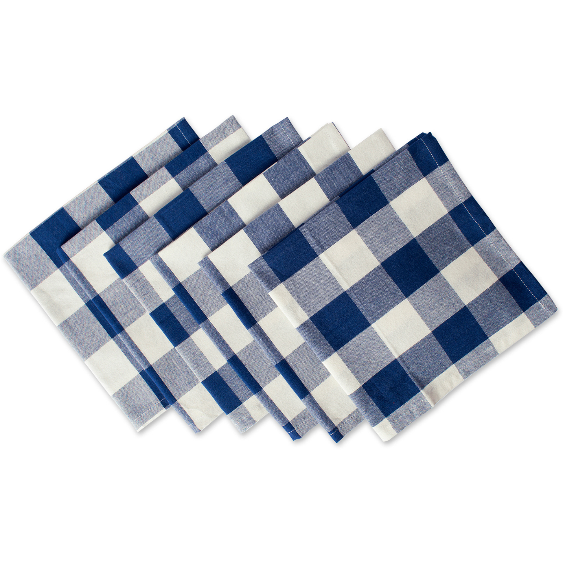 DII Navy Buffalo Check Napkin (Set of 6)