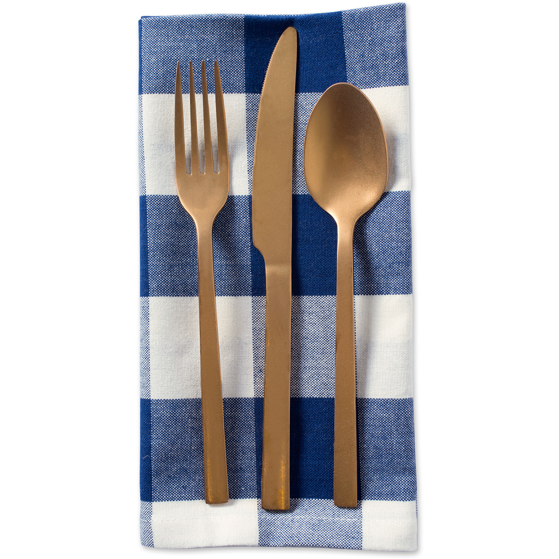 DII Navy Buffalo Check Napkin (Set of 6)