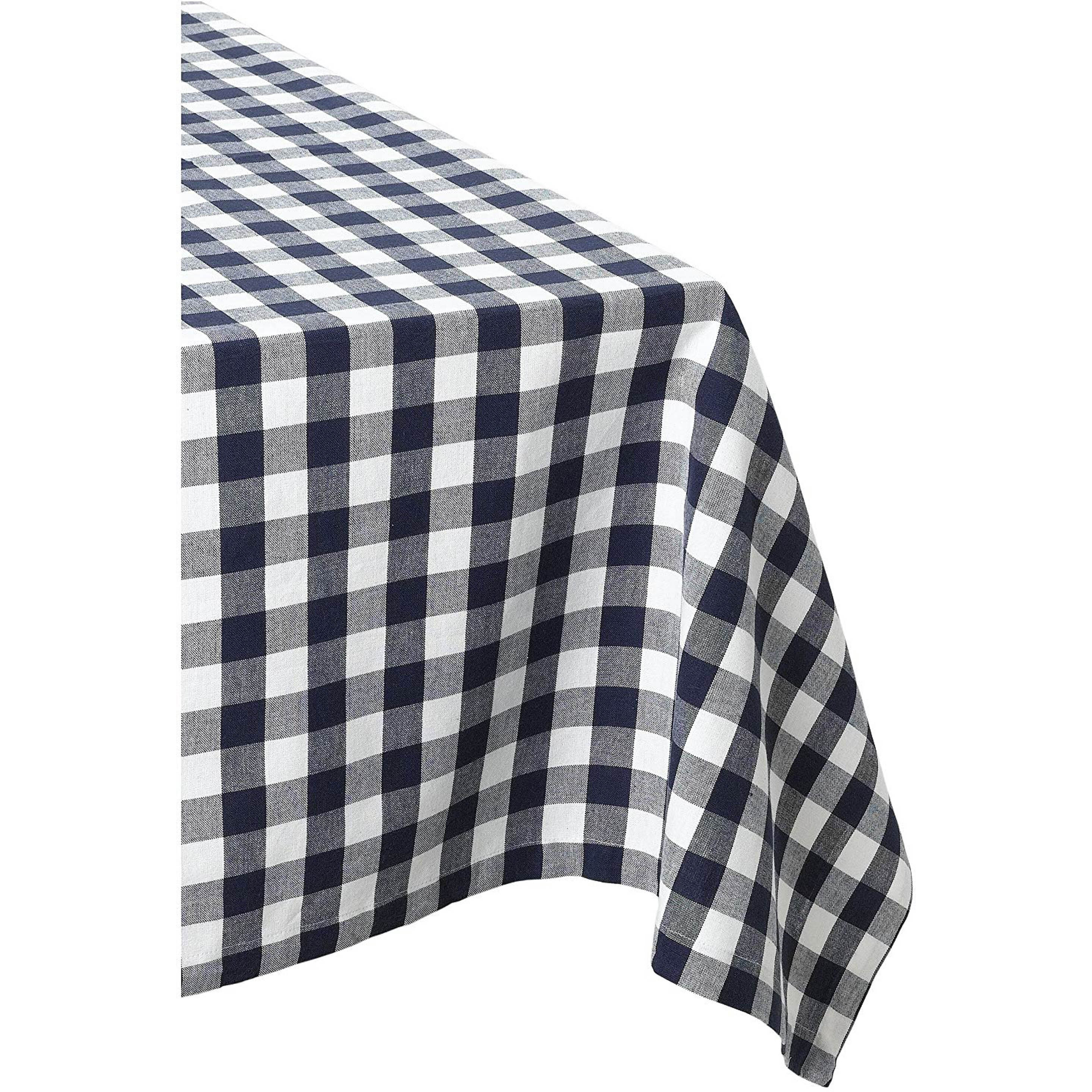 DII Navy/White Checkers Tablecloth