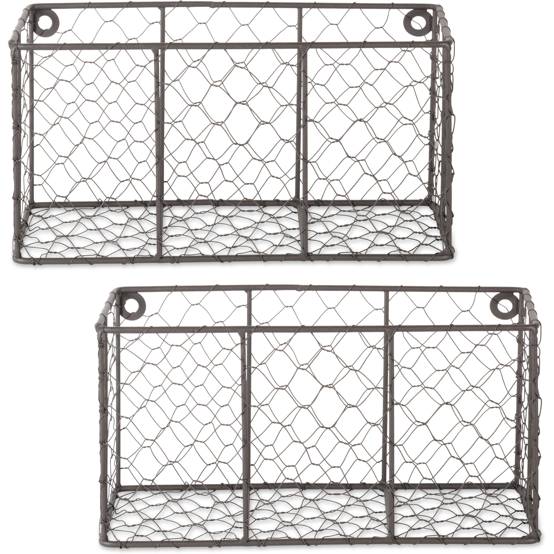 DII Wall Mount Chicken Wire Basket(Set of 2) Small