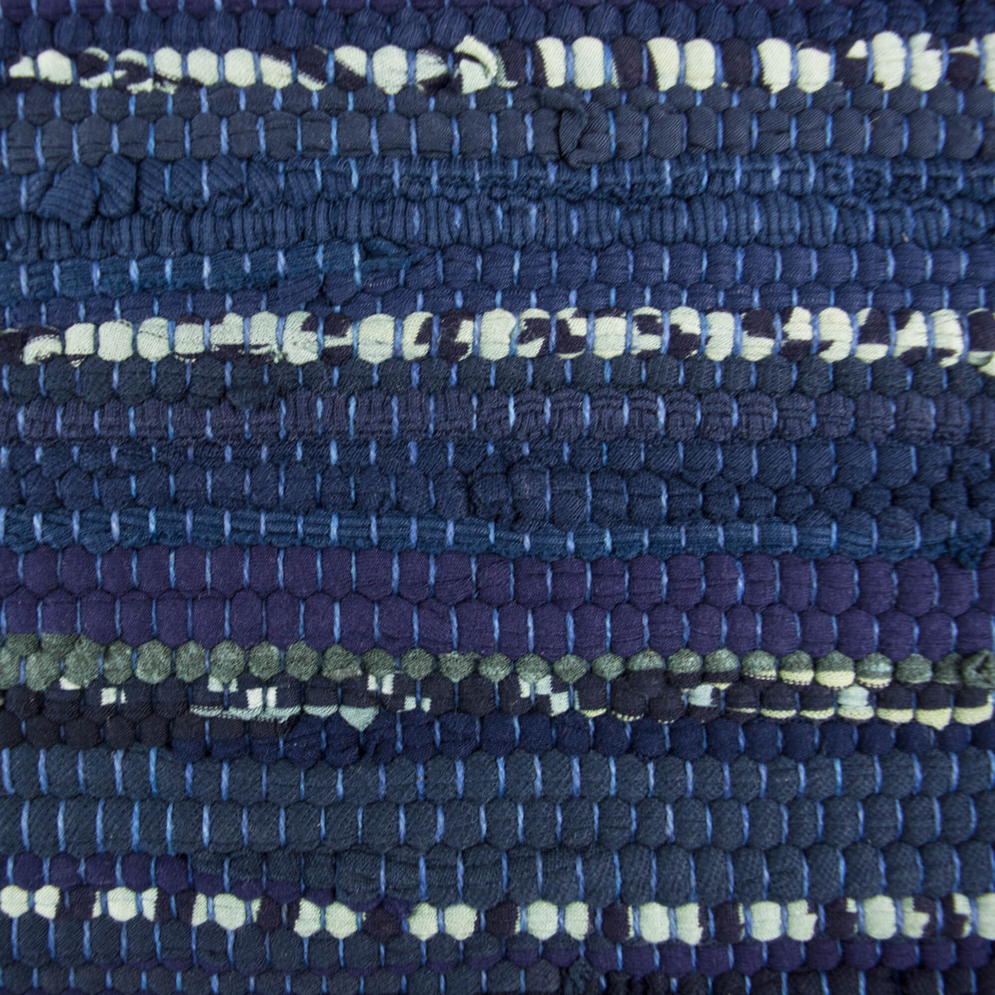 DII Multi Nautical Blue Chindi Rag Table Runner