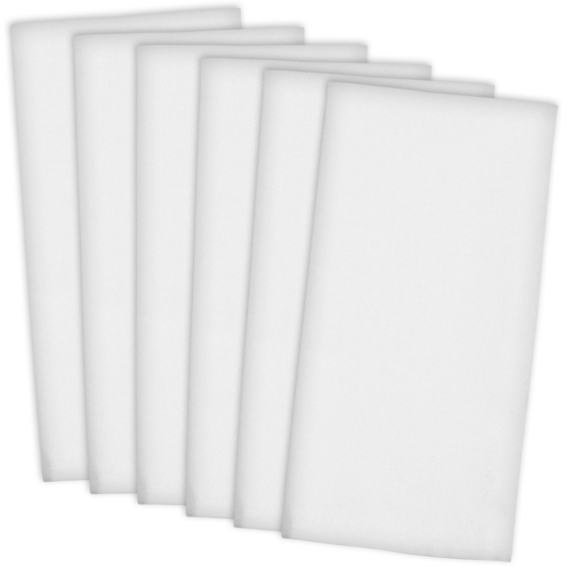 DII White Flat Woven Dishtowels (Set of 6)