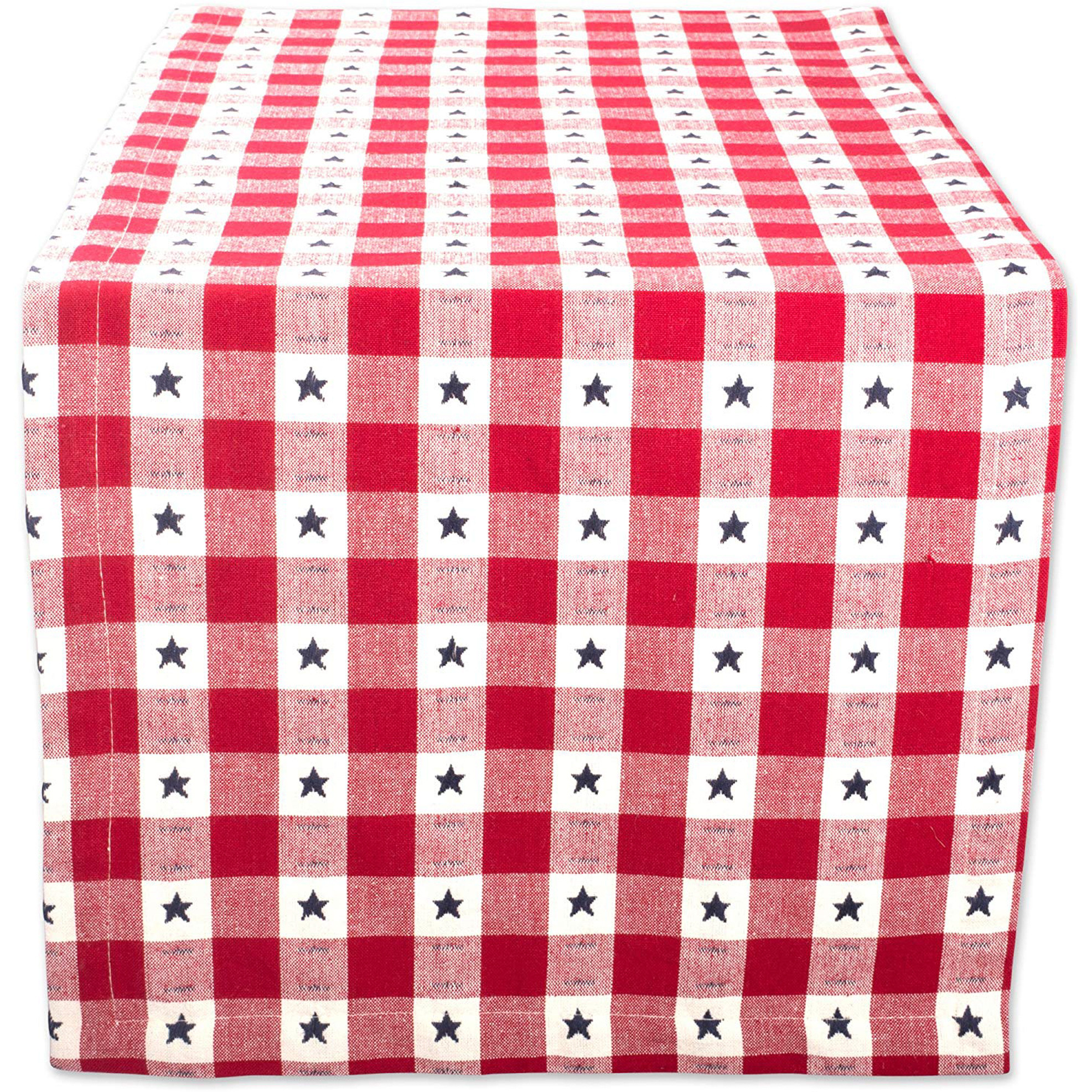 DII Star Check Table Runner