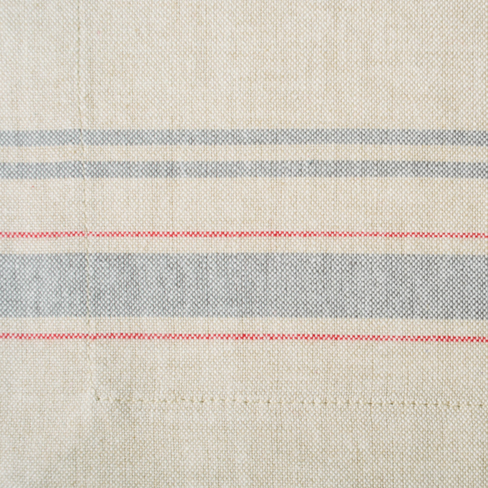 DII Gray French Stripe Placemat (Set of 6)