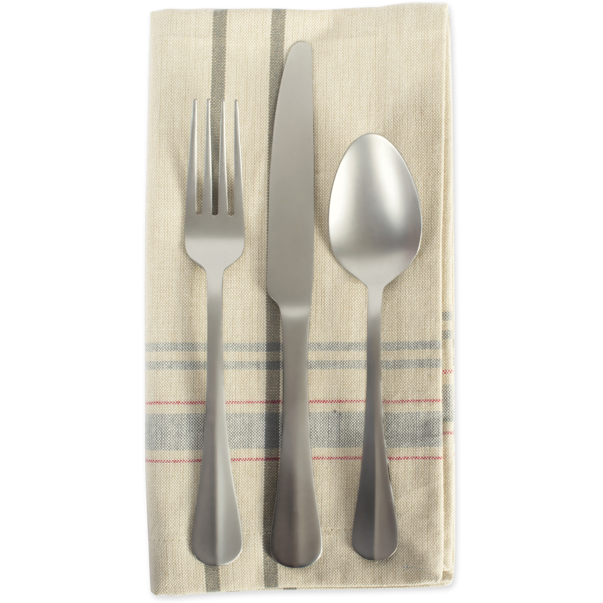 DII Gray French Stripe Napkin (Set of 6)