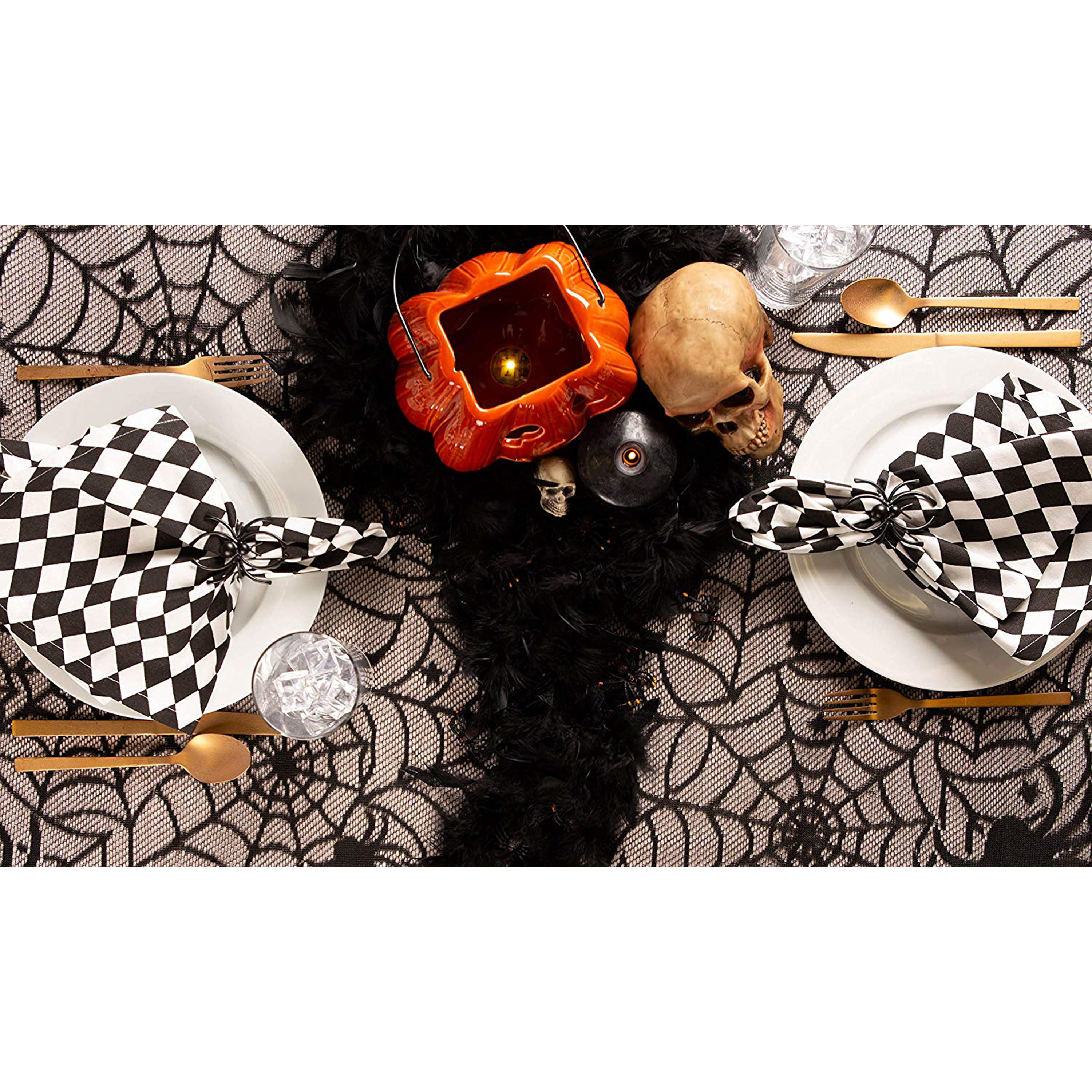 DII Halloween Lace Tablecloth