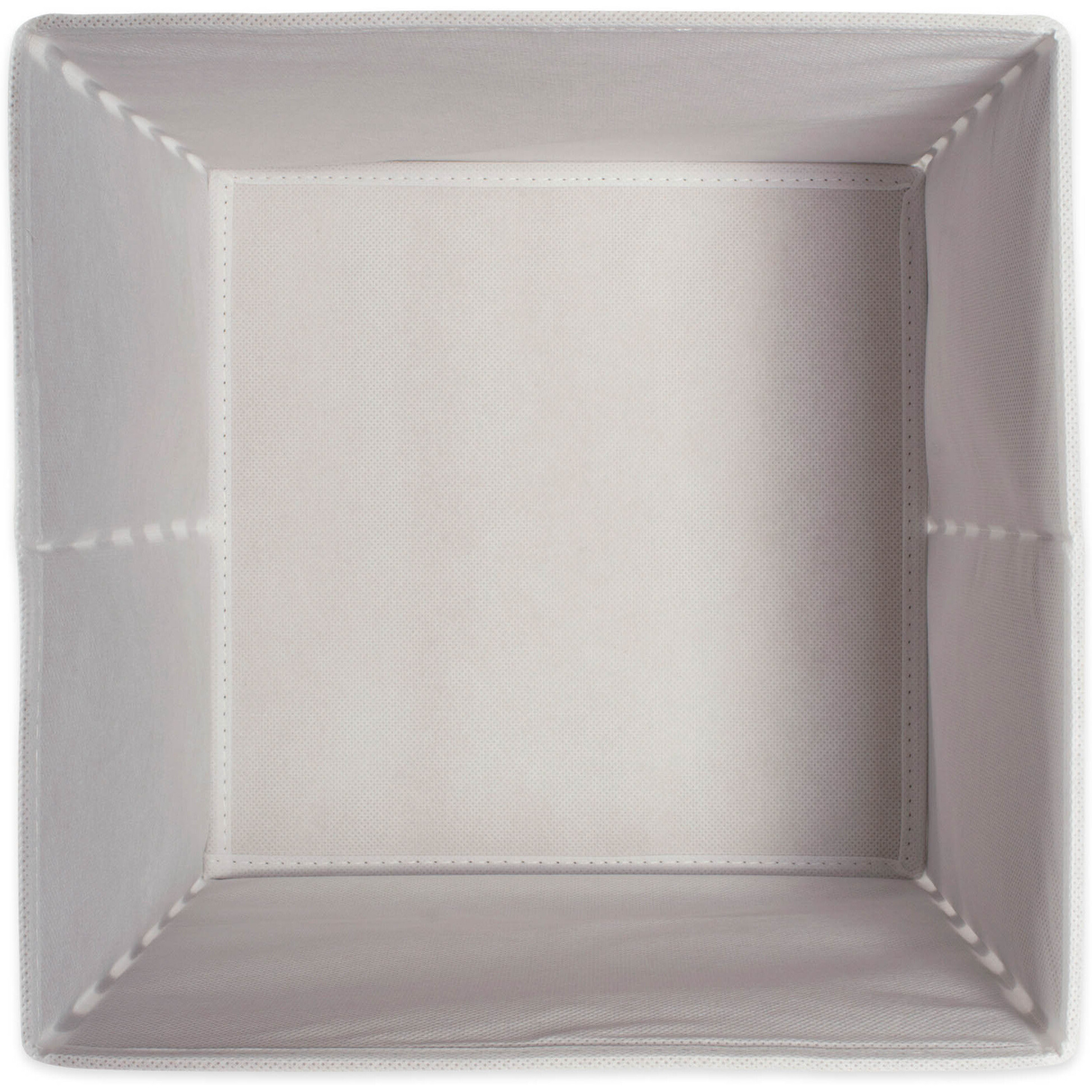 DII Nonwoven Polyester Cube Double Diamond White/Copper Square  (Set of 2)