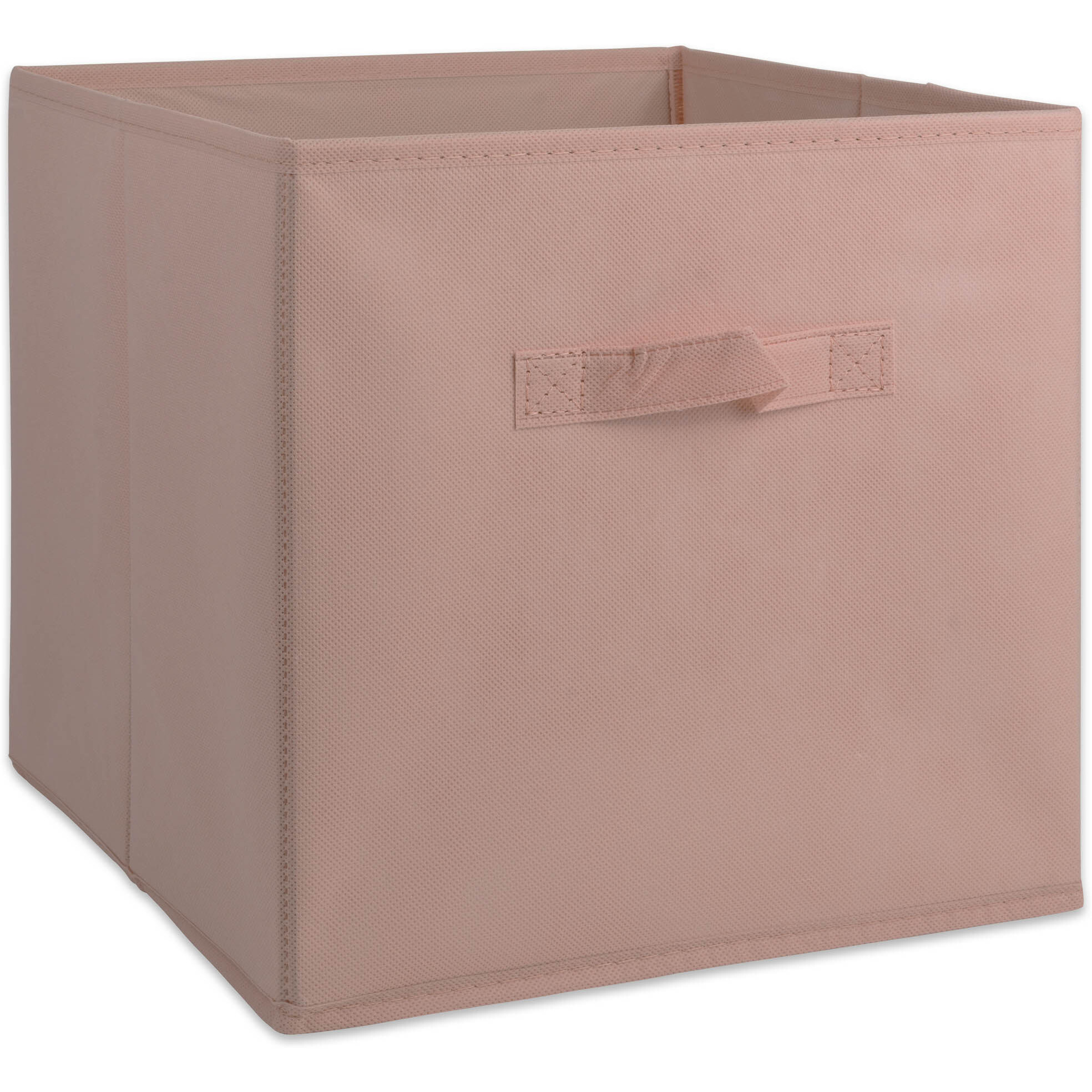 DII Nonwoven Polypropylene Cube Solid Millennial Pink Square  (Set of 2)