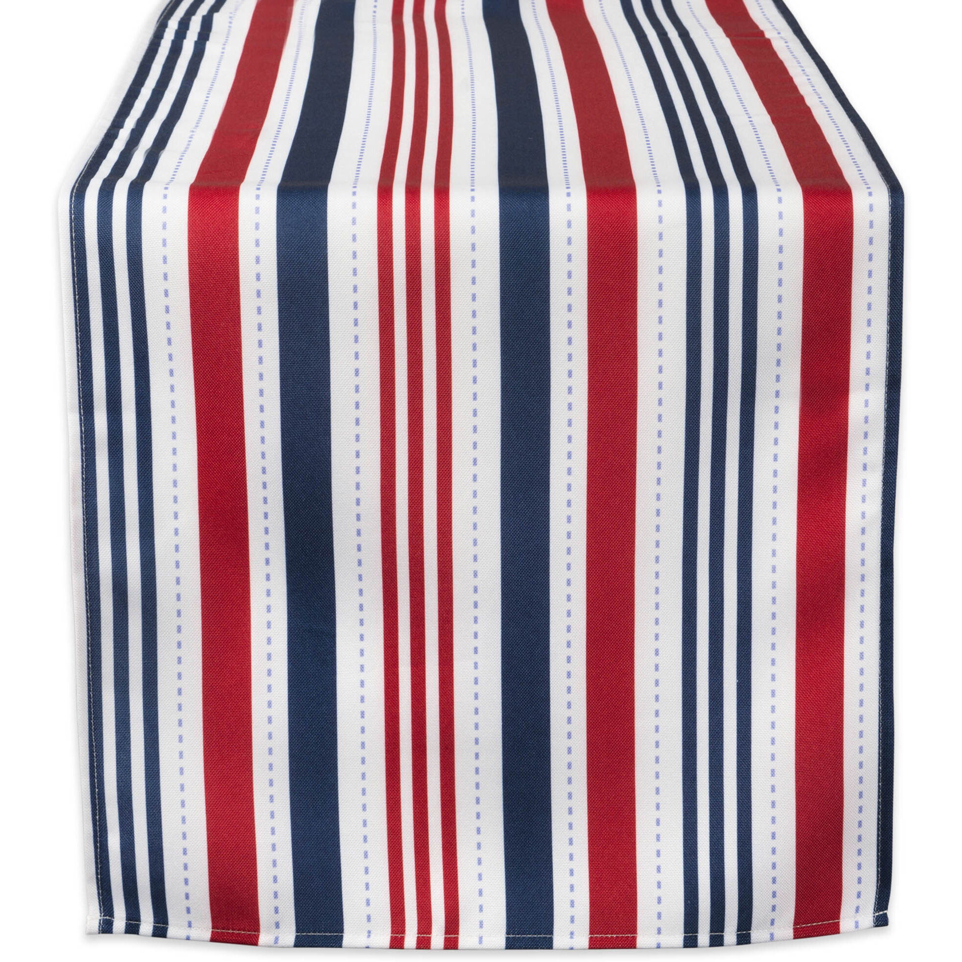 DII Patriotic Stripe Outdoor Table Runner