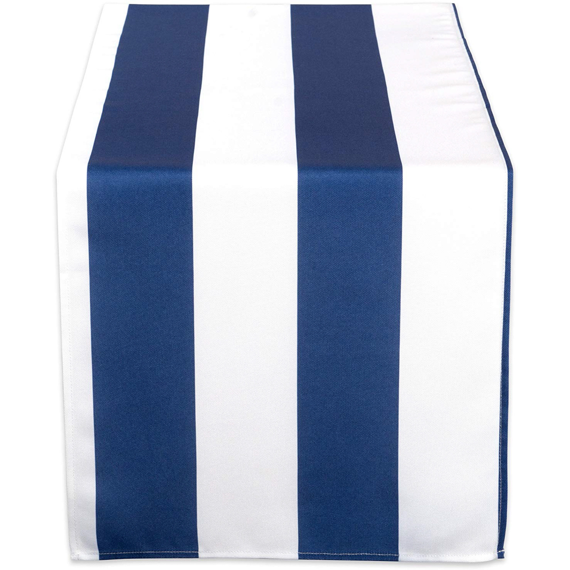 DII Nautical Blue Cabana Stripe Outdoor Table Runner