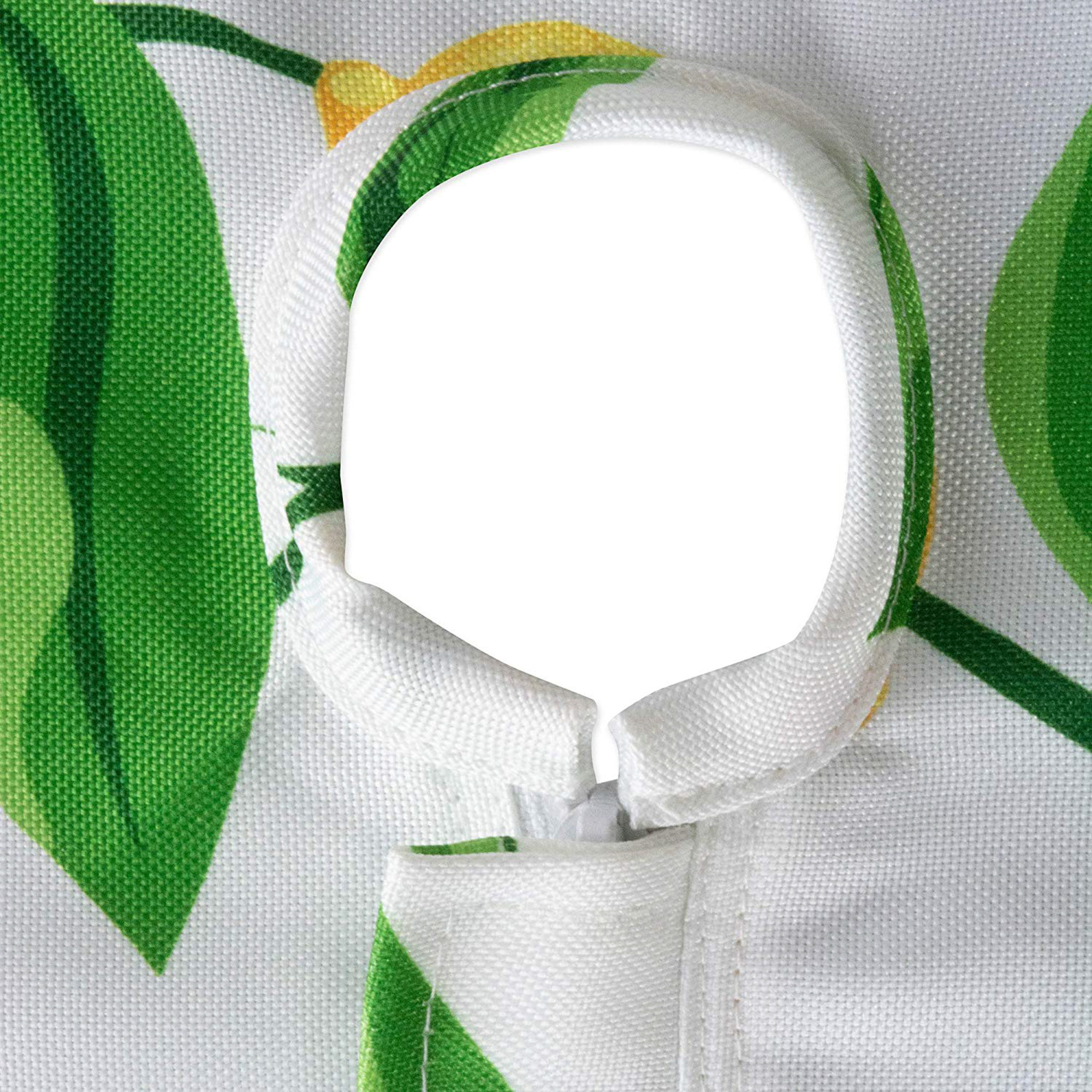 DII Lemon Bliss Print Outdoor Tablecloth With Zipper 60 Round