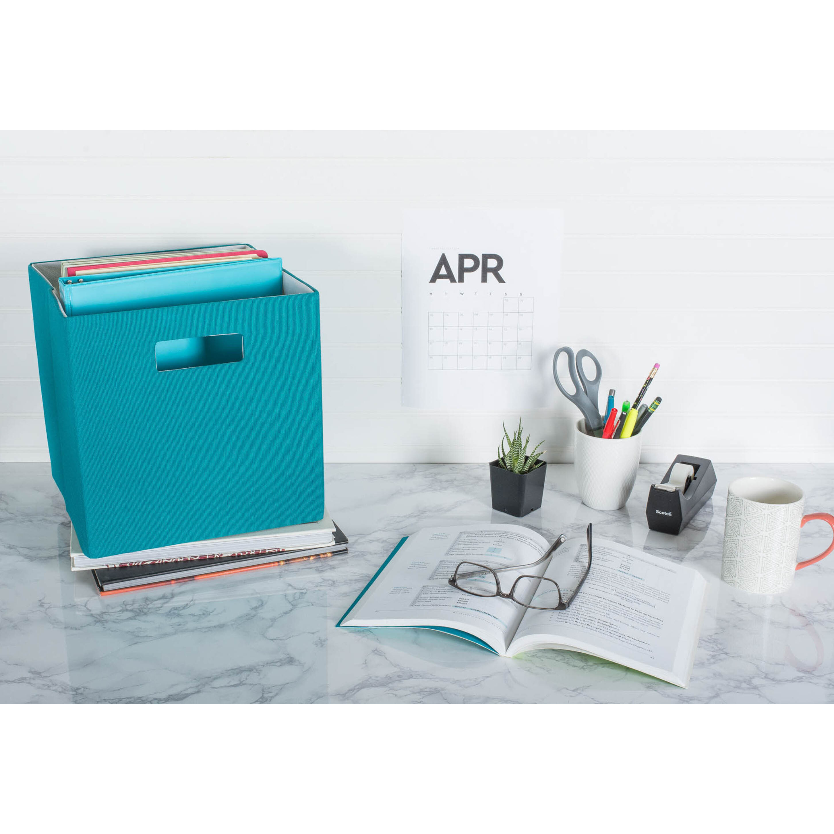 DII Polyester Cube Solid Teal Square