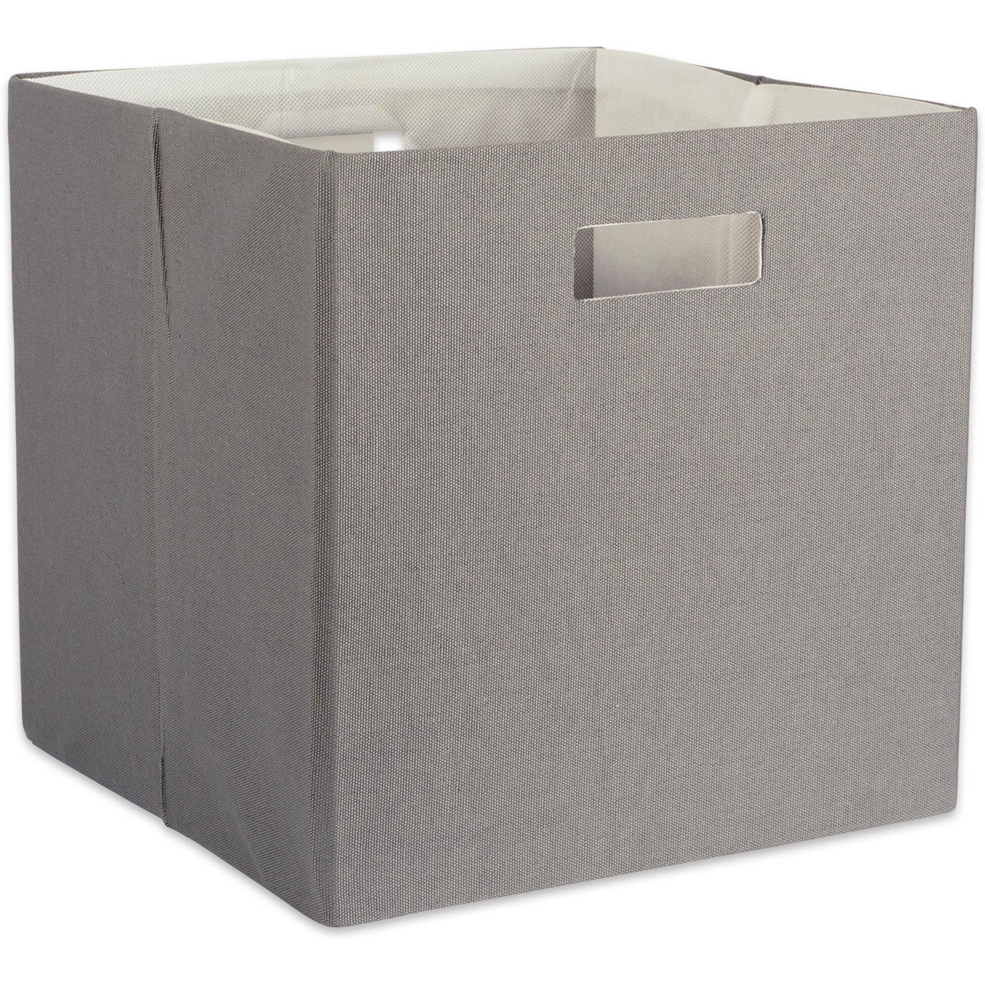 DII Polyester Cube Solid Gray Square
