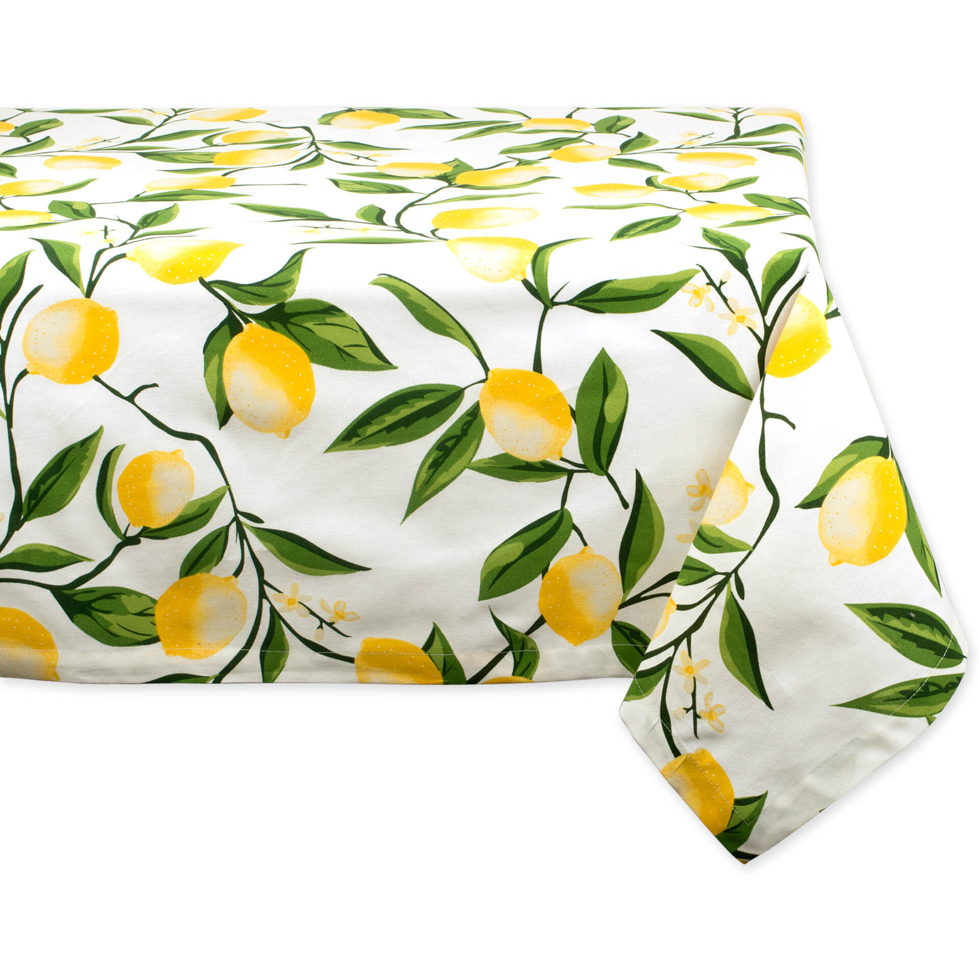 DII Lemon Bliss Print Tablecloth
