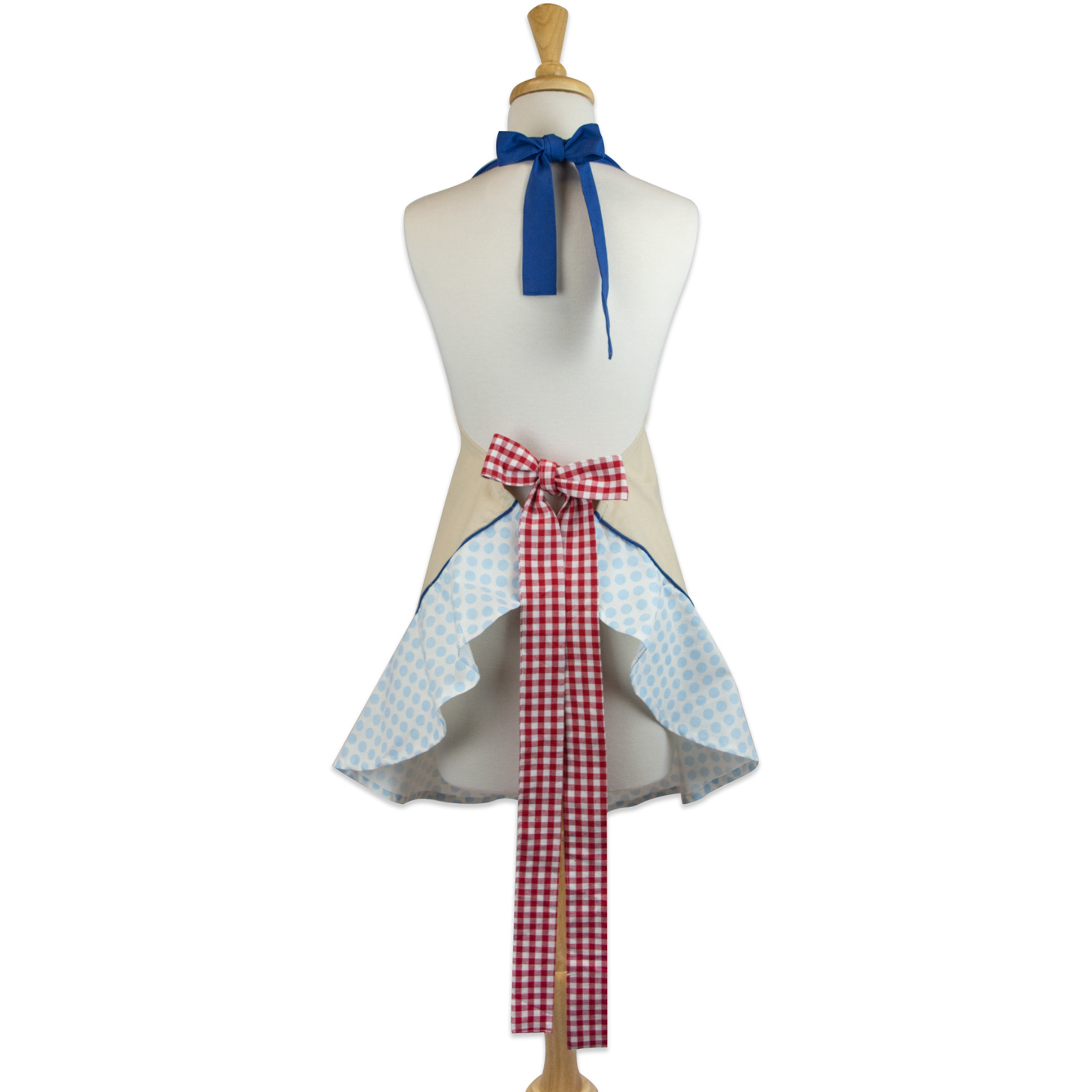 DII Red Rooster Ruffle Apron