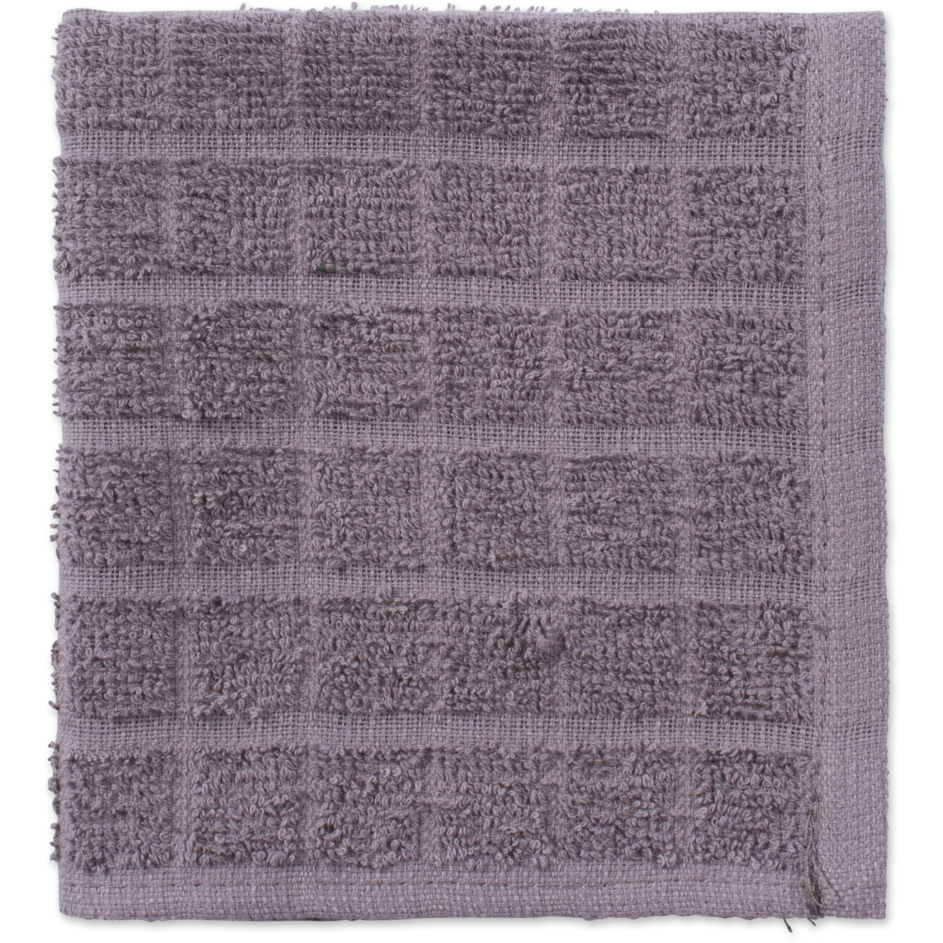 DII Solid Gray Windowpane Terry Dishcloth (Set of 6)