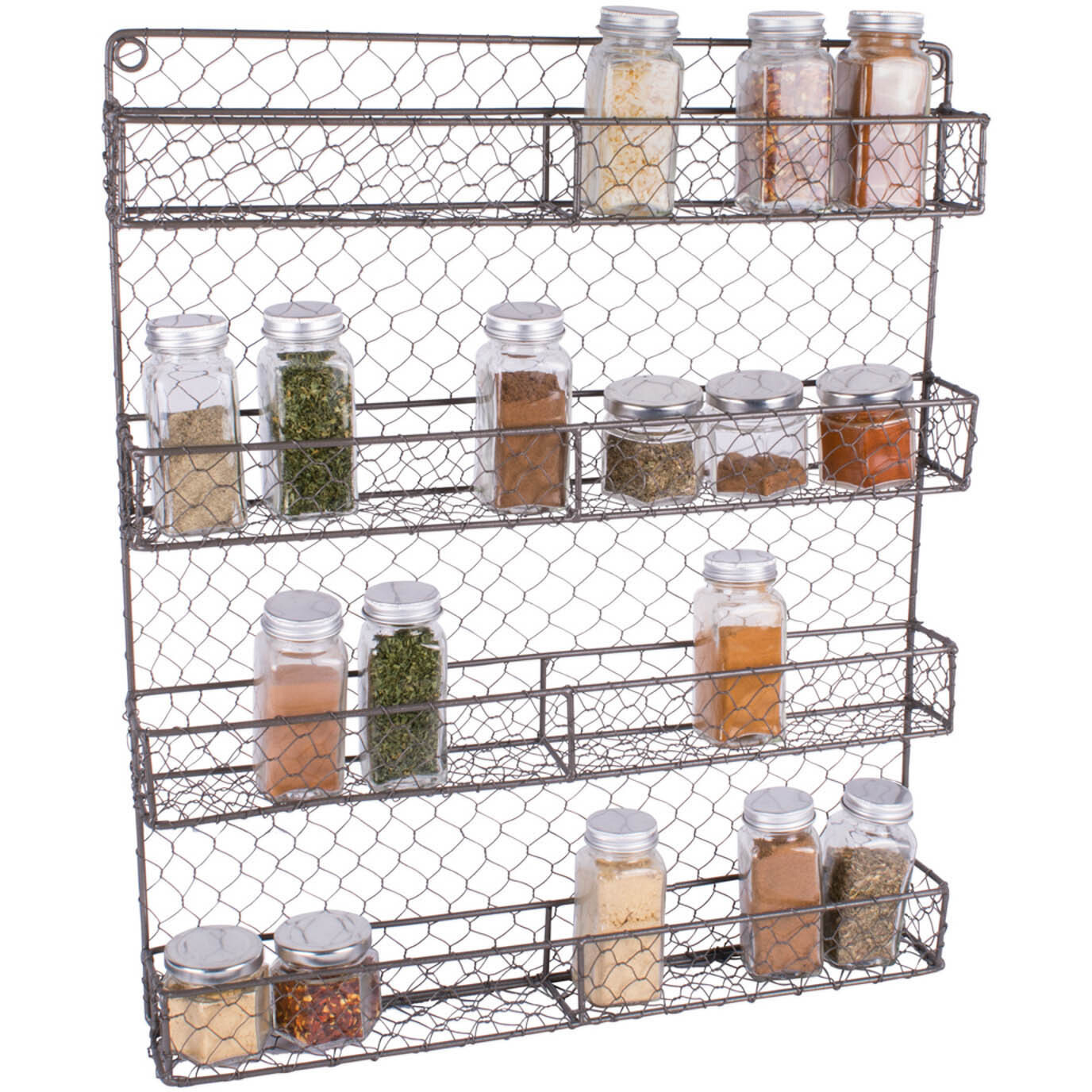 DII 4 Tier Chicken Wire Spice Rack
