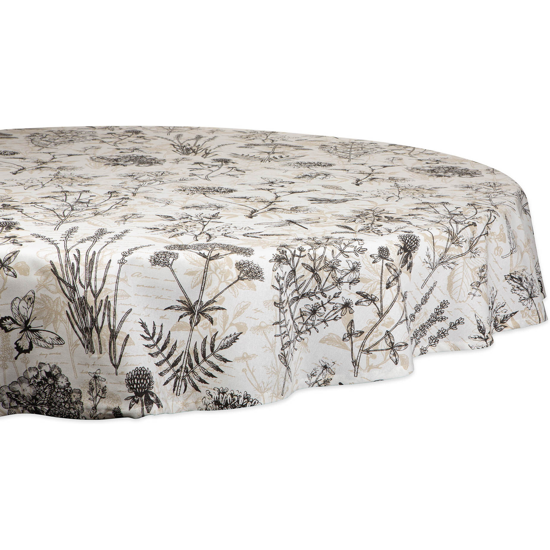 DII Botanical Print Tablecloth 70 Round