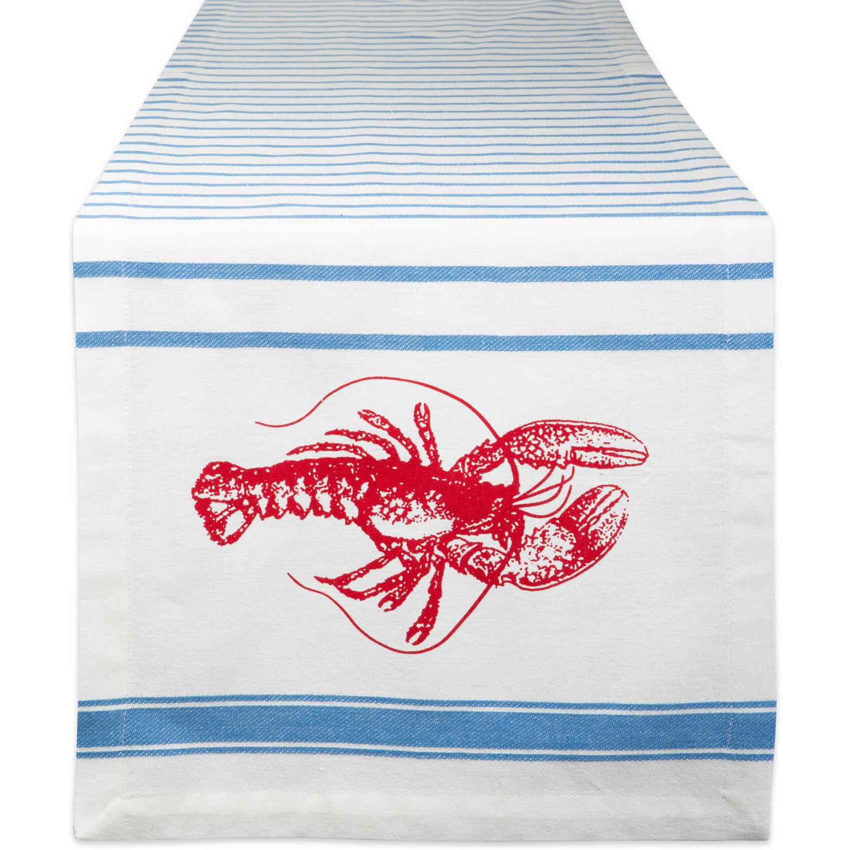 DII Lobster Stripe Table Runner