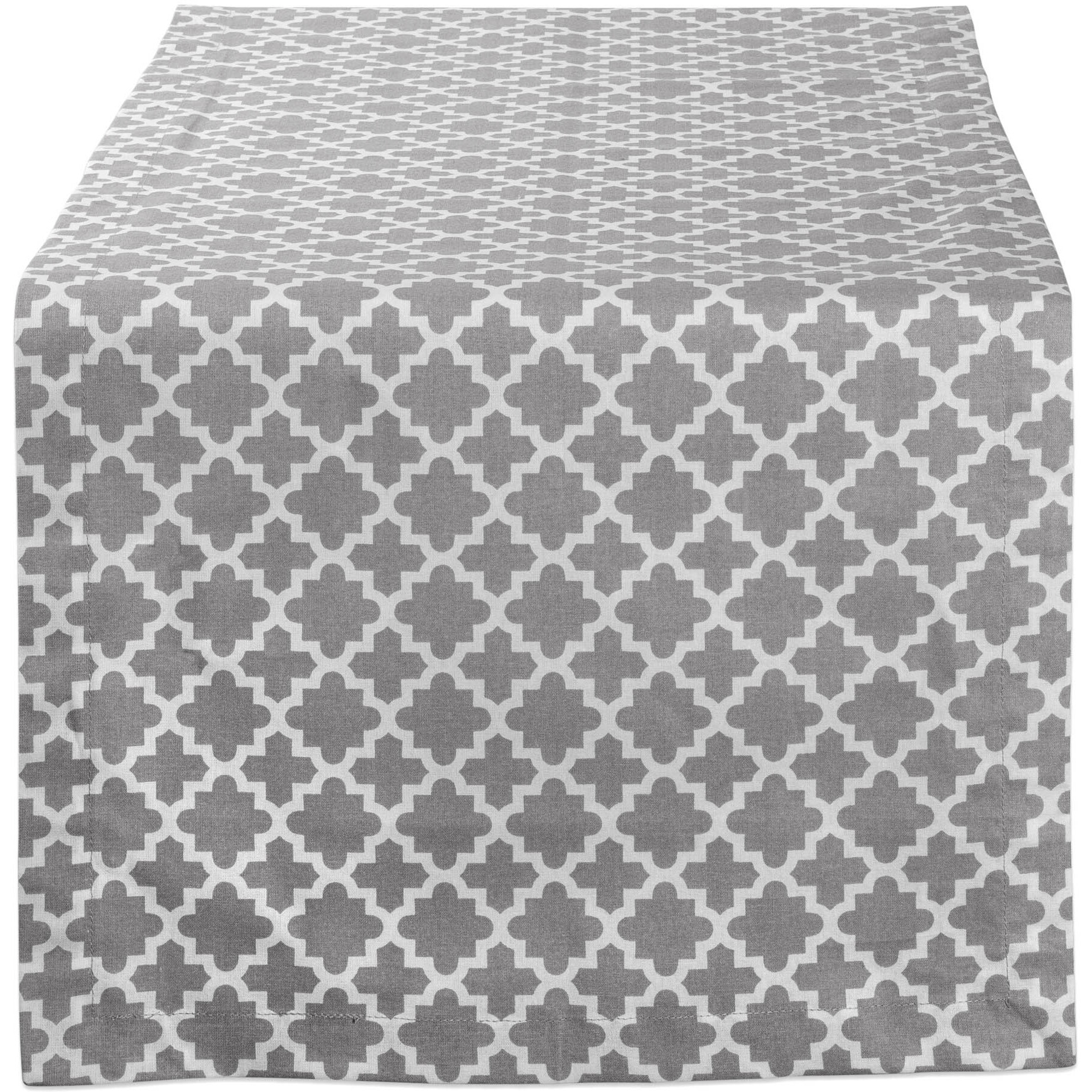 DII Gray Lattice Table Runner