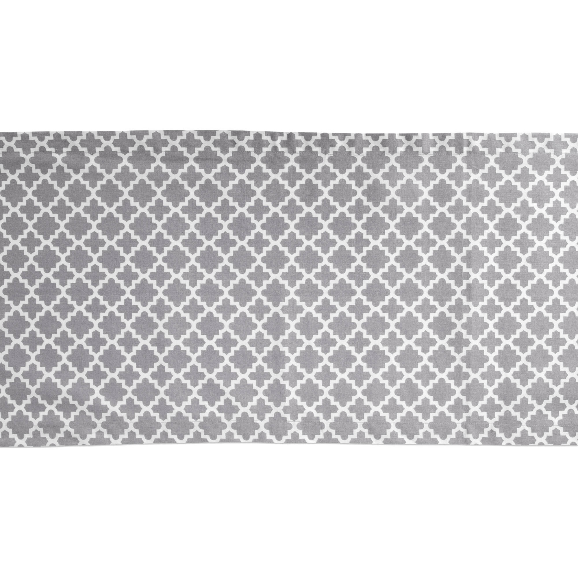 DII Gray Lattice Table Runner