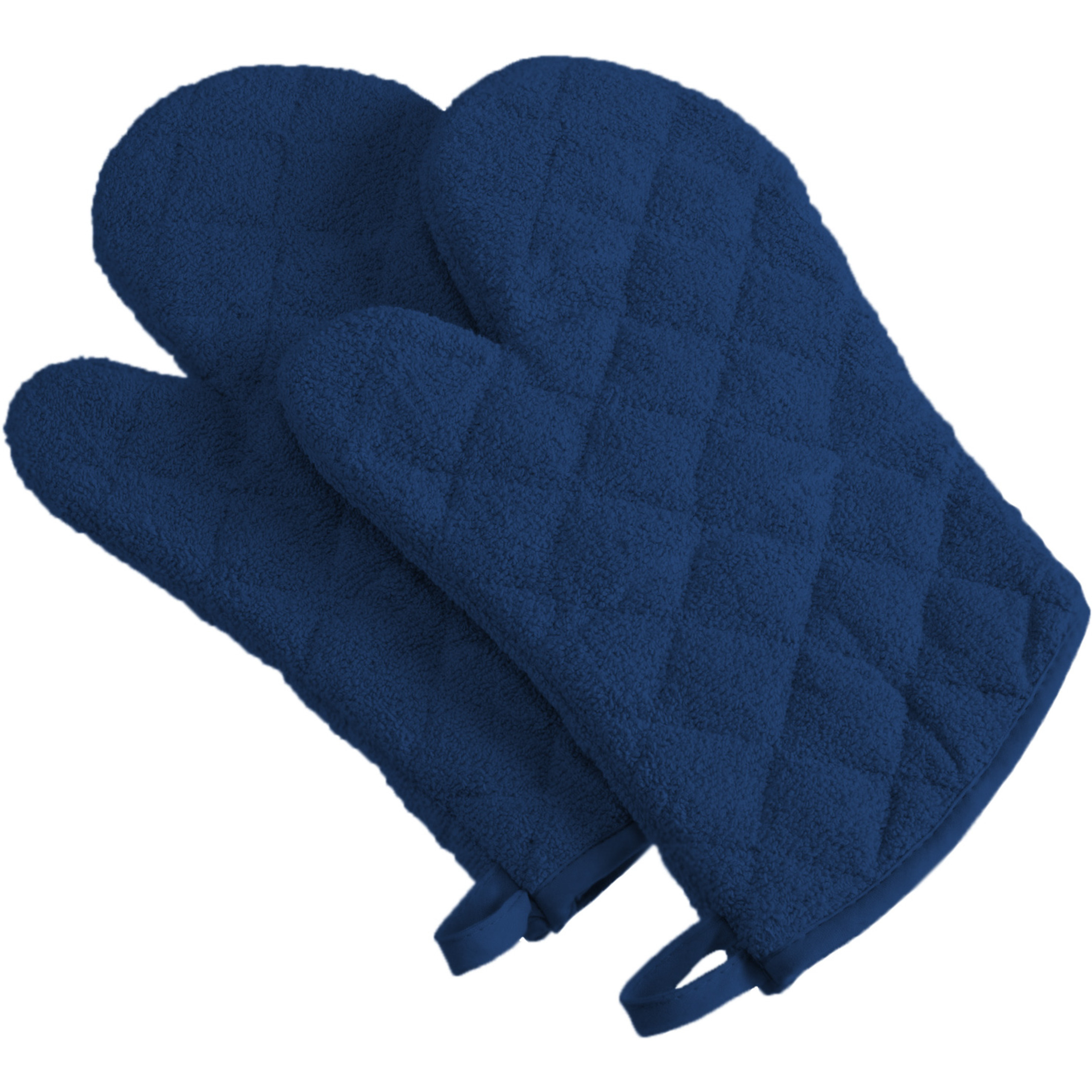 DII Nautical Blue Terry Oven Mitt (Set of 2)