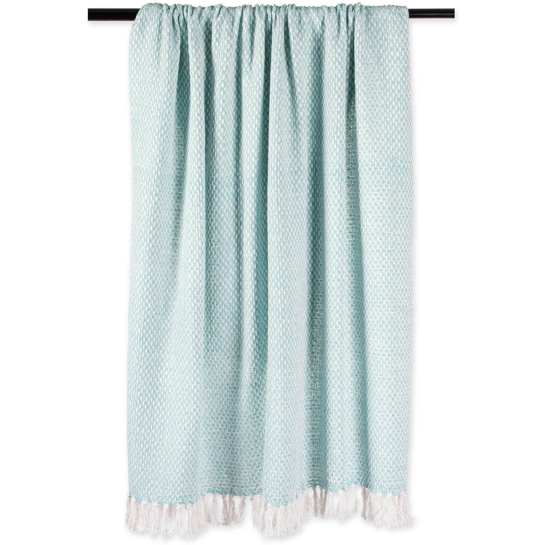 DII Aqua Woven Throw