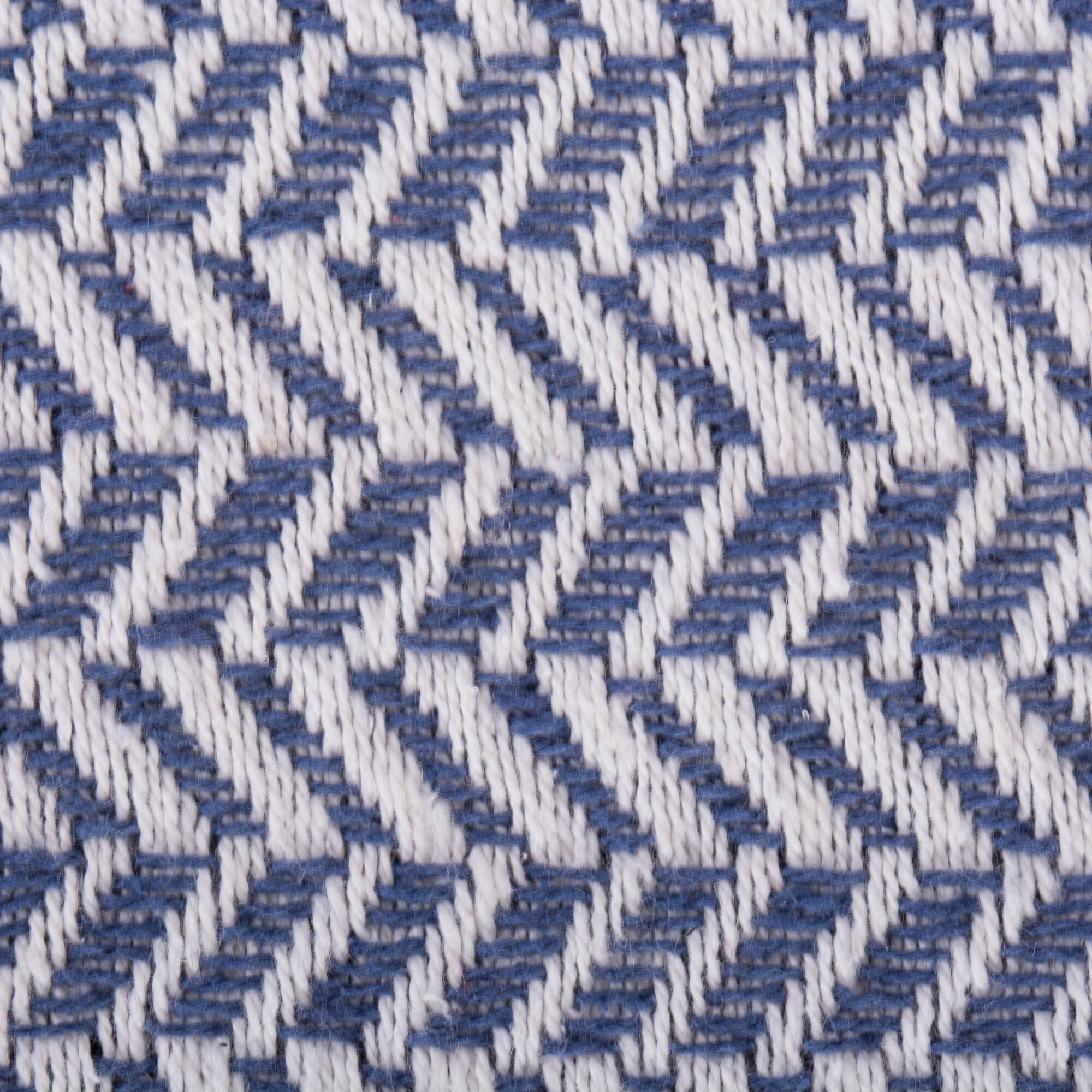 DII French Blue Herringbone Chevron Throw