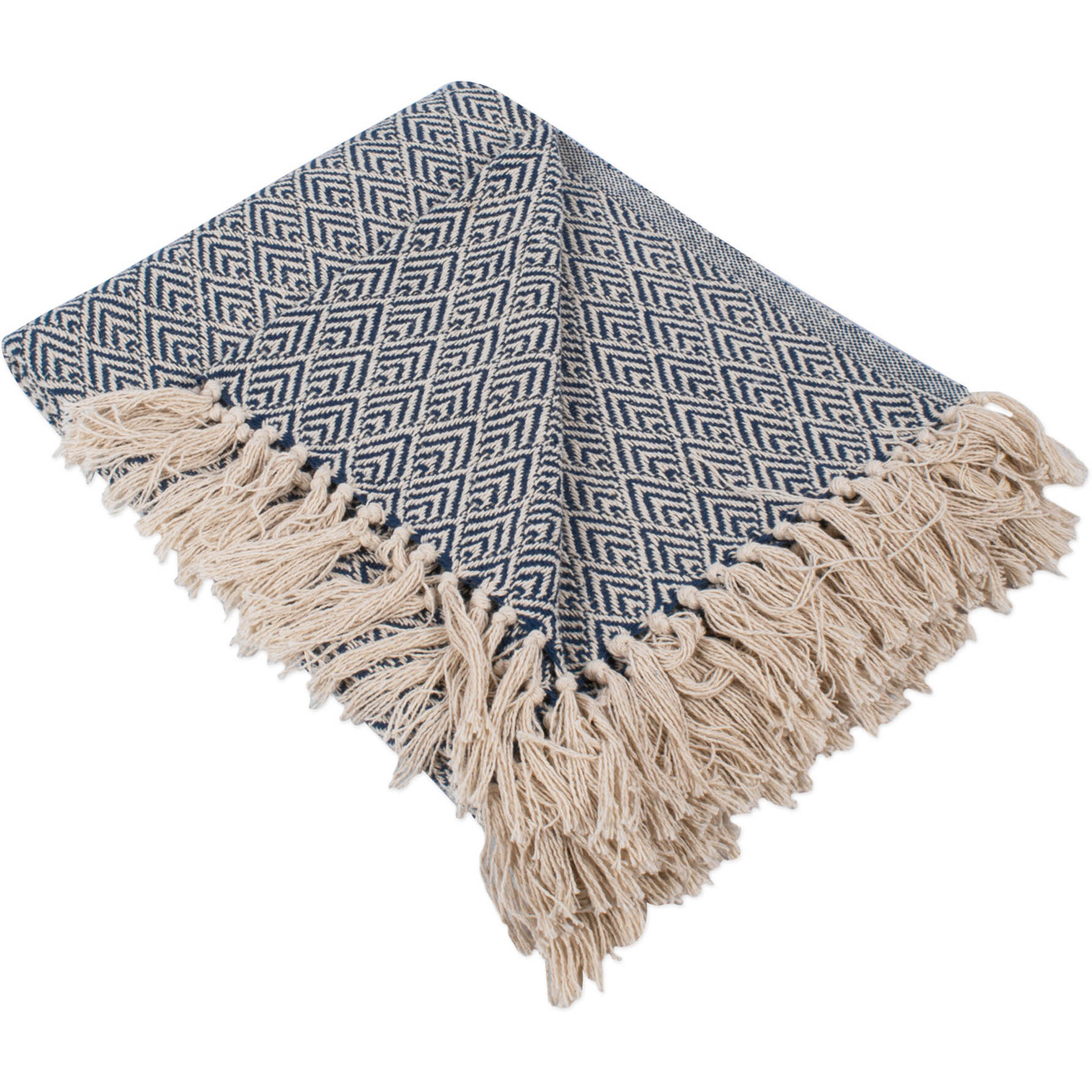 DII Nautical Blue Diamond Throw