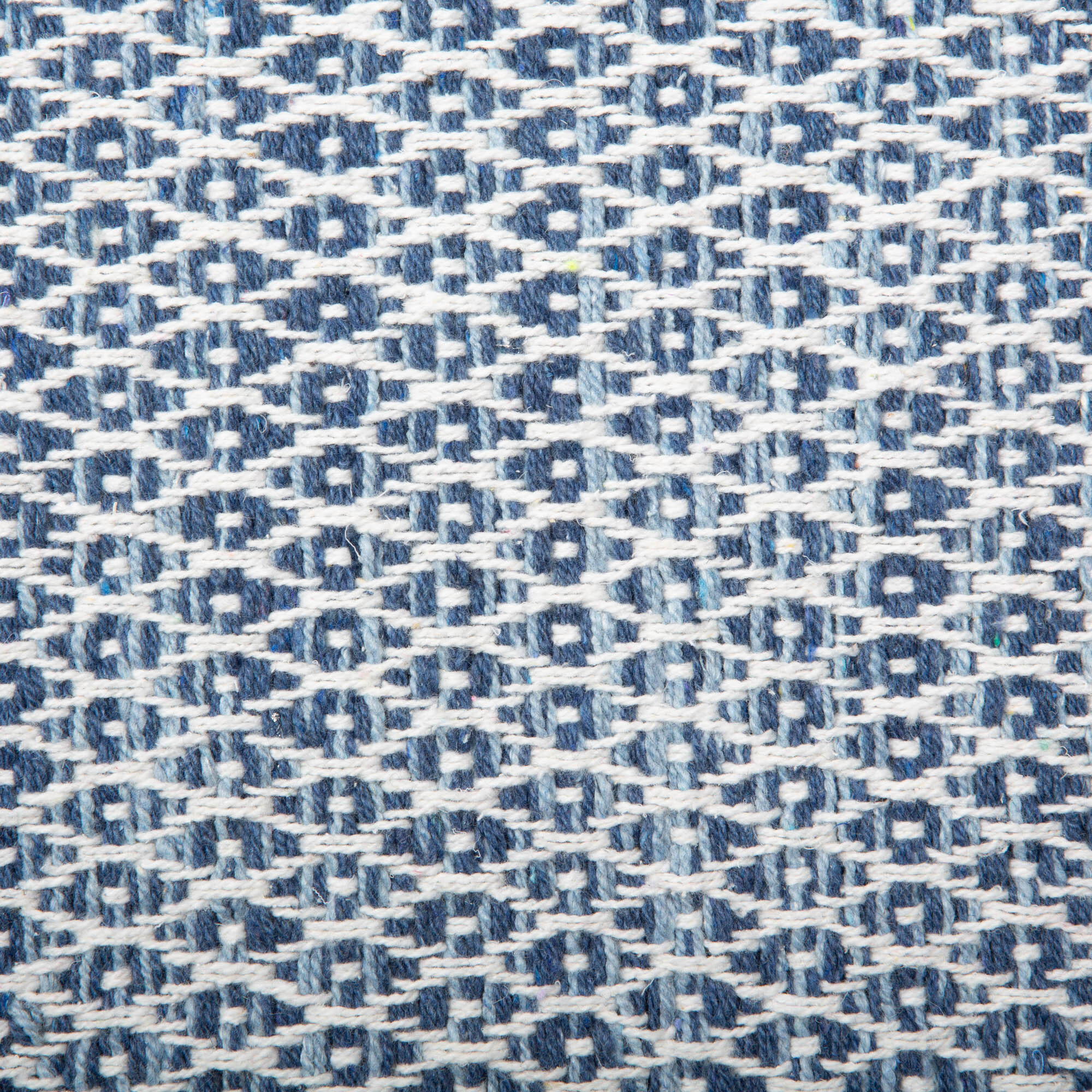 DII French Blue Diamond Recycled Yarn Rug