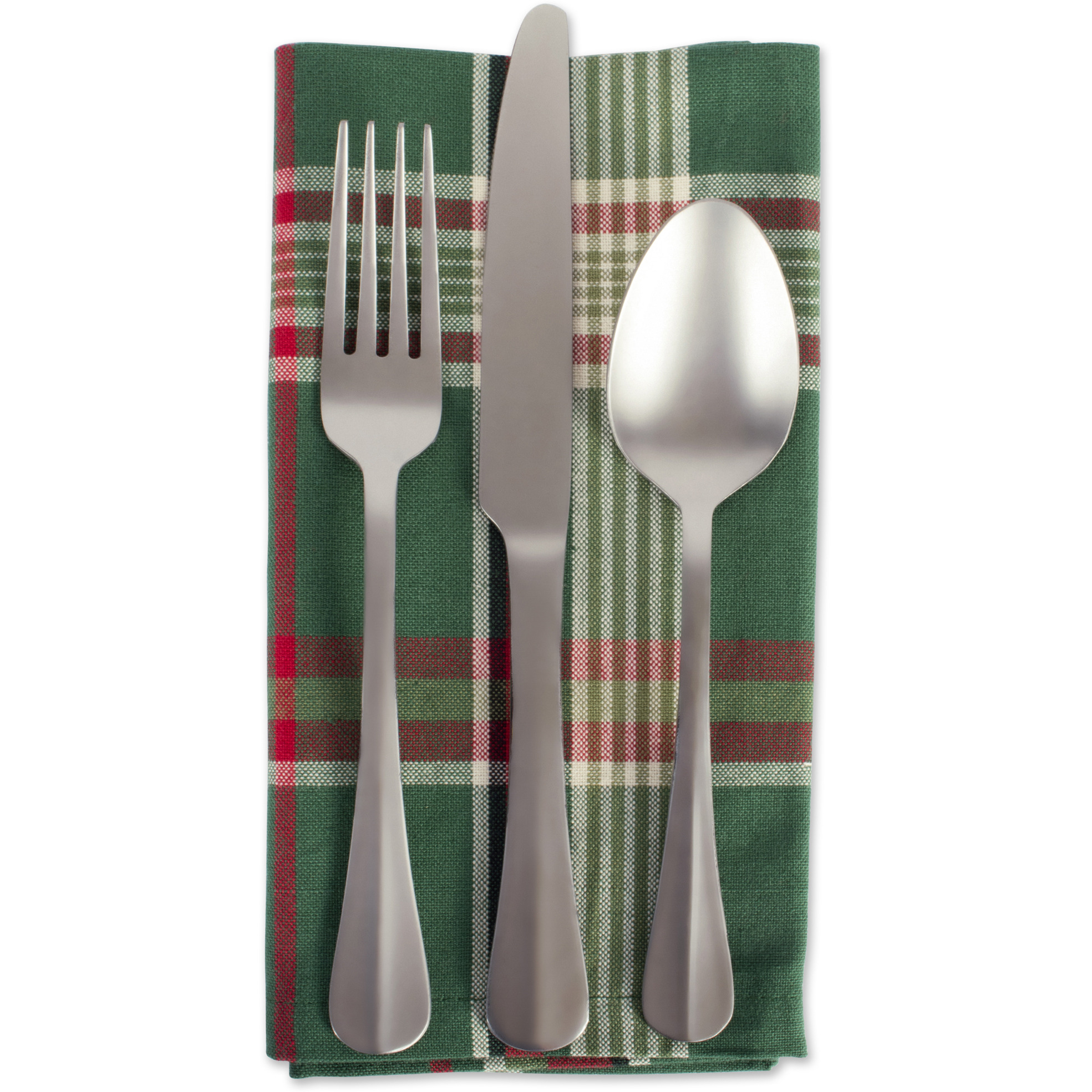 DII Dark Green Plaid Napkin (Set of 6)