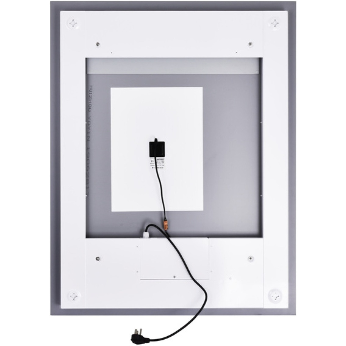 Rectangle Matte White LED 32 in. Mirror From our Abril Collection