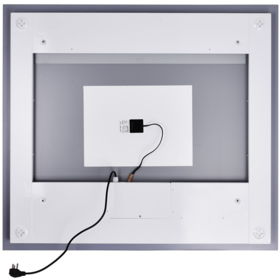 Rectangle Matte White LED 40 in. Mirror From our Abril Collection