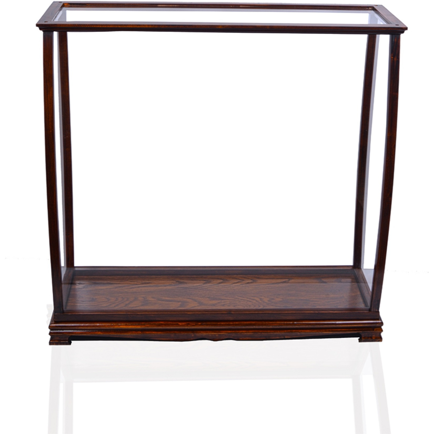 Table Top Display Case Classic Brown