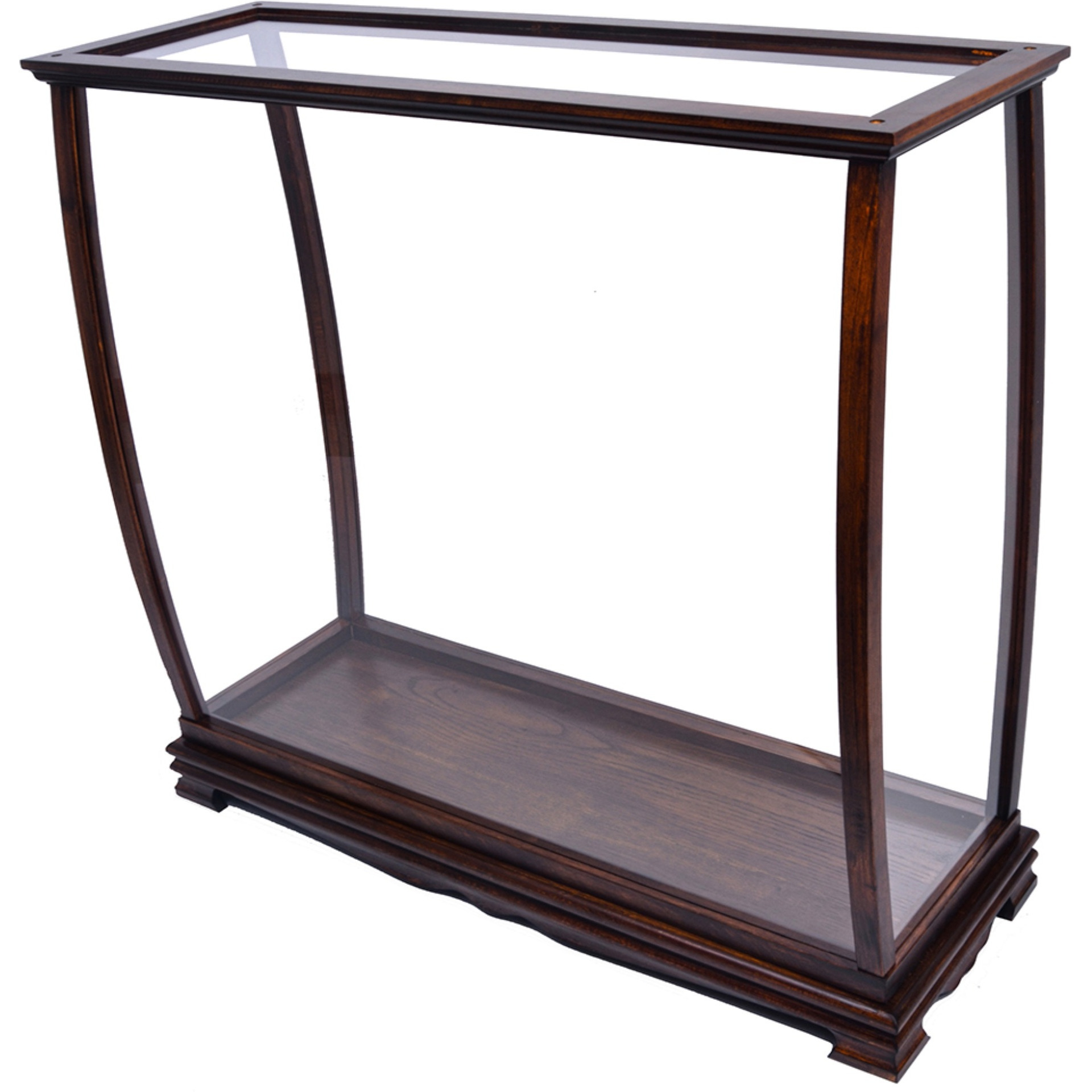 Table Top Display Case Classic Brown