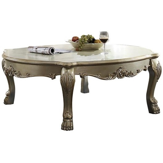 Coffee Table - Gold Patina & Bone Yantian