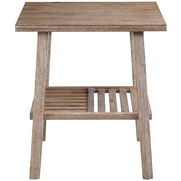 Sonoma End Table Barnwood Wire-Brush