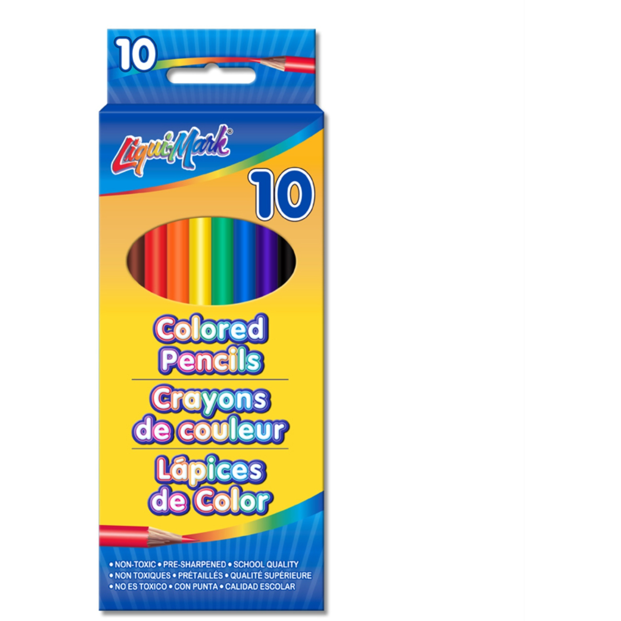 10pk 7" Pre-Sharpened Colored Pencils