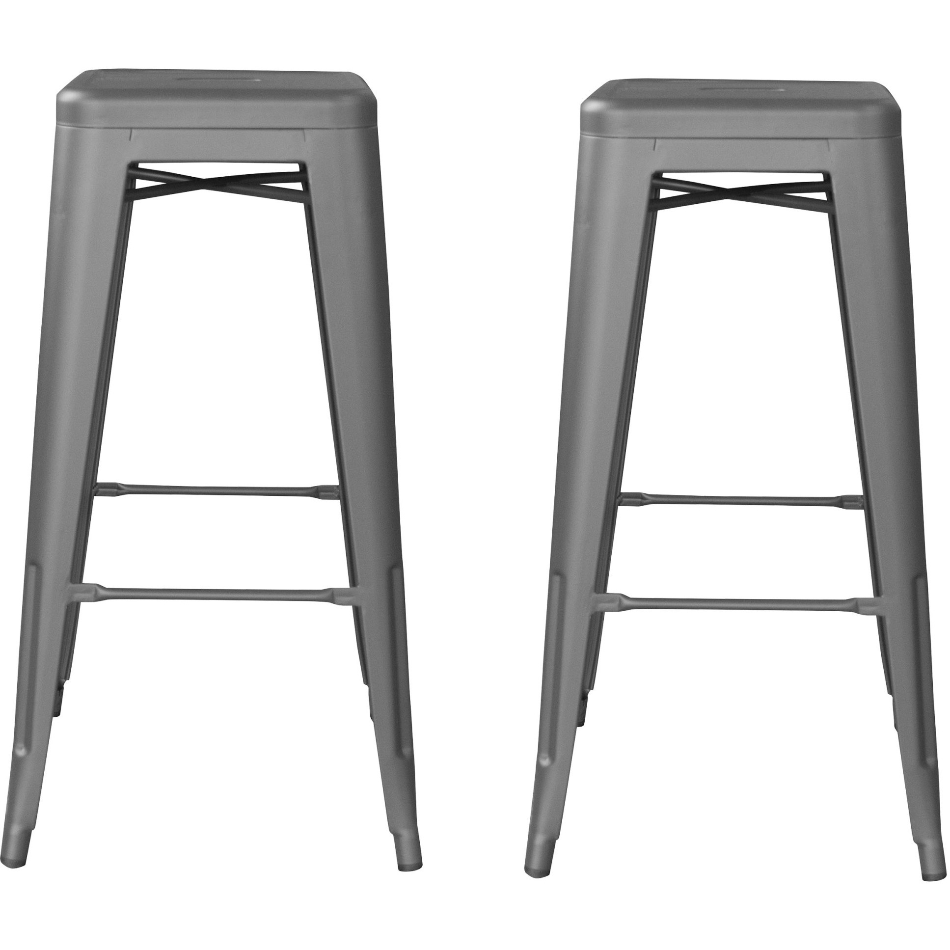 AmeriHome Indoor/Outdoor 30 inch Metal Bar Stool Set - 2 Piece