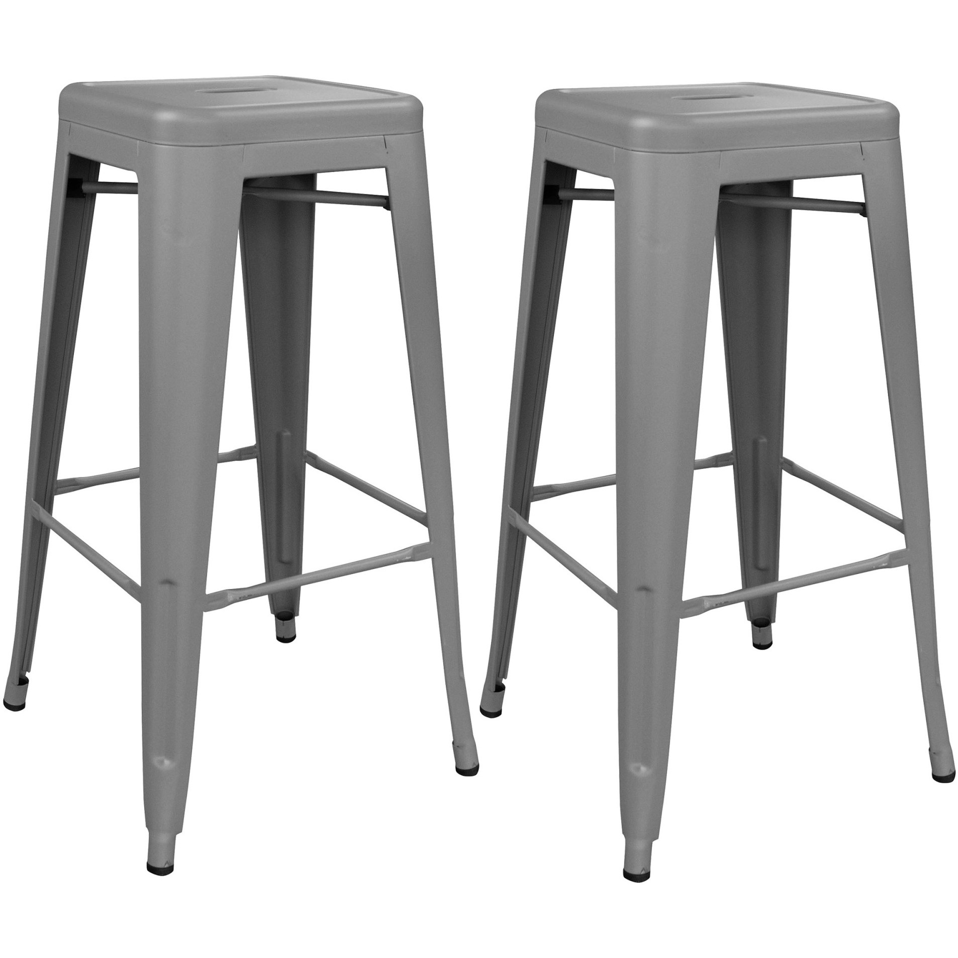 AmeriHome Indoor/Outdoor 30 inch Metal Bar Stool Set - 2 Piece