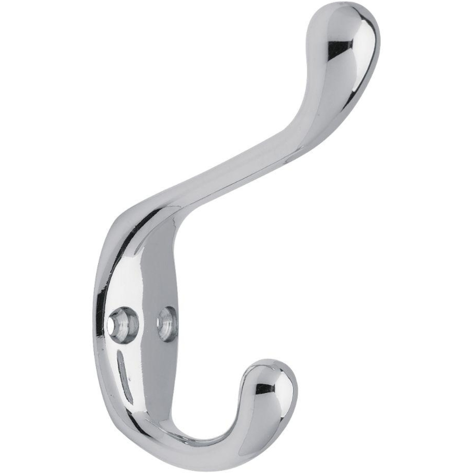 Wooden Mallet 5 Hook Coat Rack, Nickel Hooks, Black