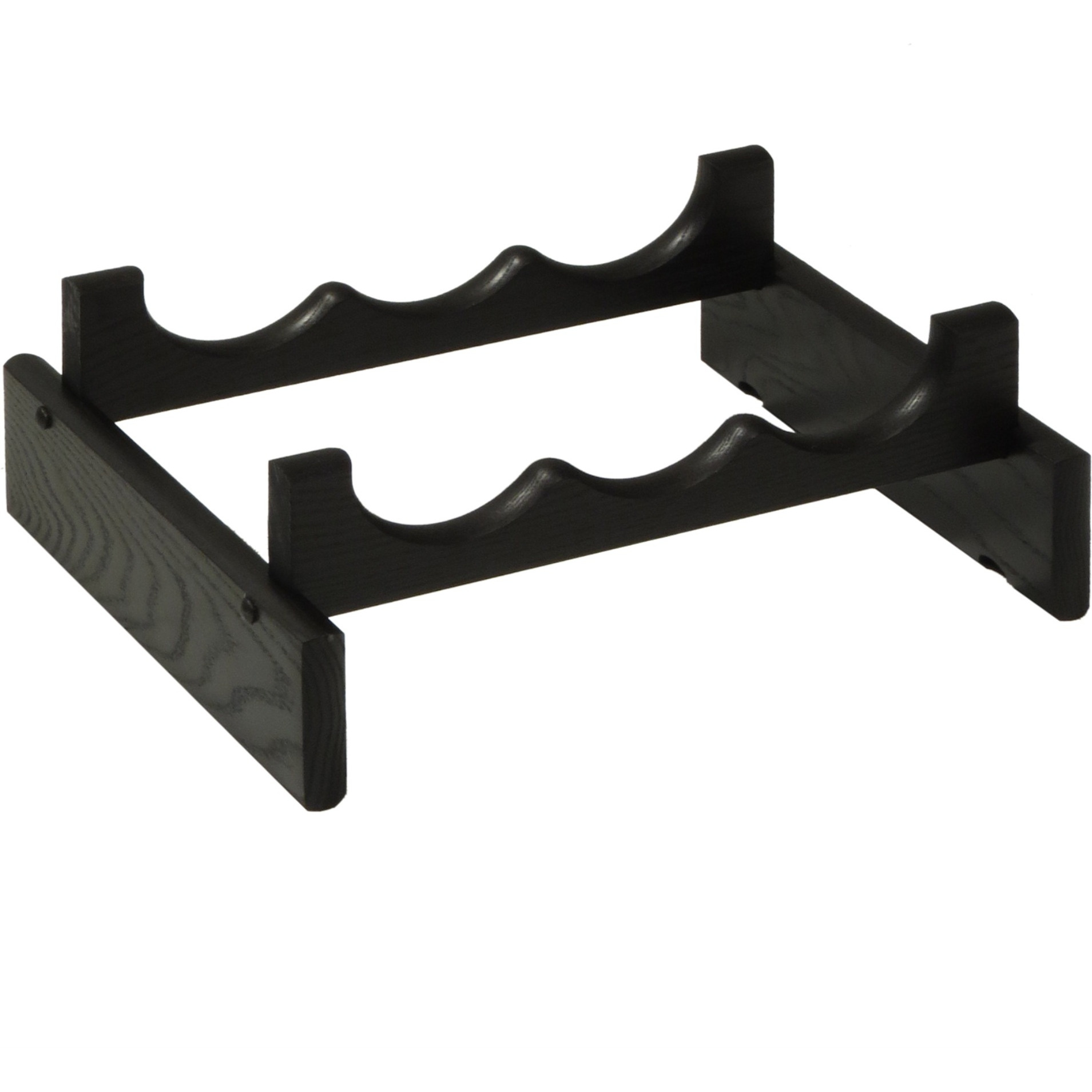 Wooden Mallet 3 Bottle Dakota Wine Rack, Black