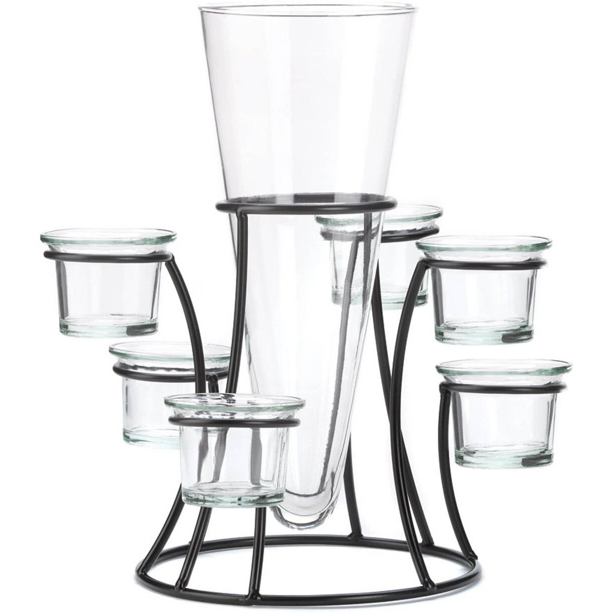 CIRCULAR CANDLE STAND WITH VASE